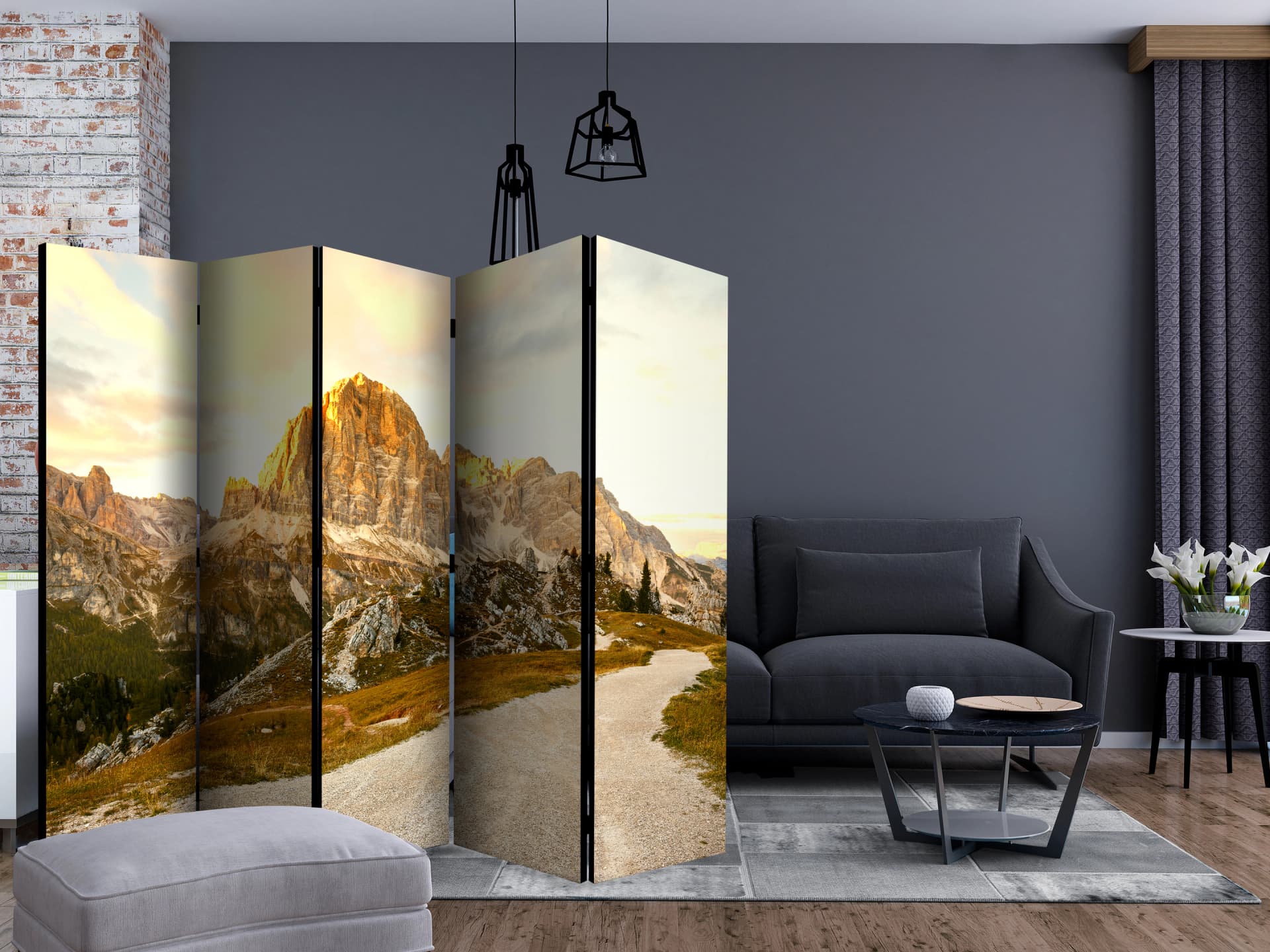 

Parawan 5-częściowy - Piękne Dolomity II [Room Dividers] (rozmiar 225x172)