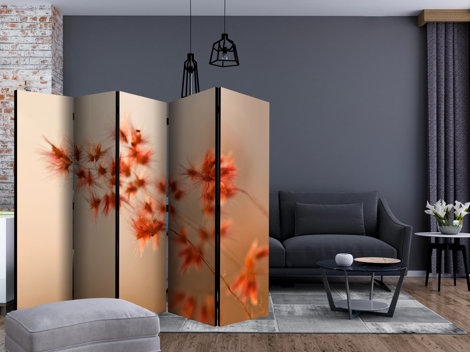 

Parawan 5-częściowy - Bliżej natury II [Room Dividers] (rozmiar 225x172)