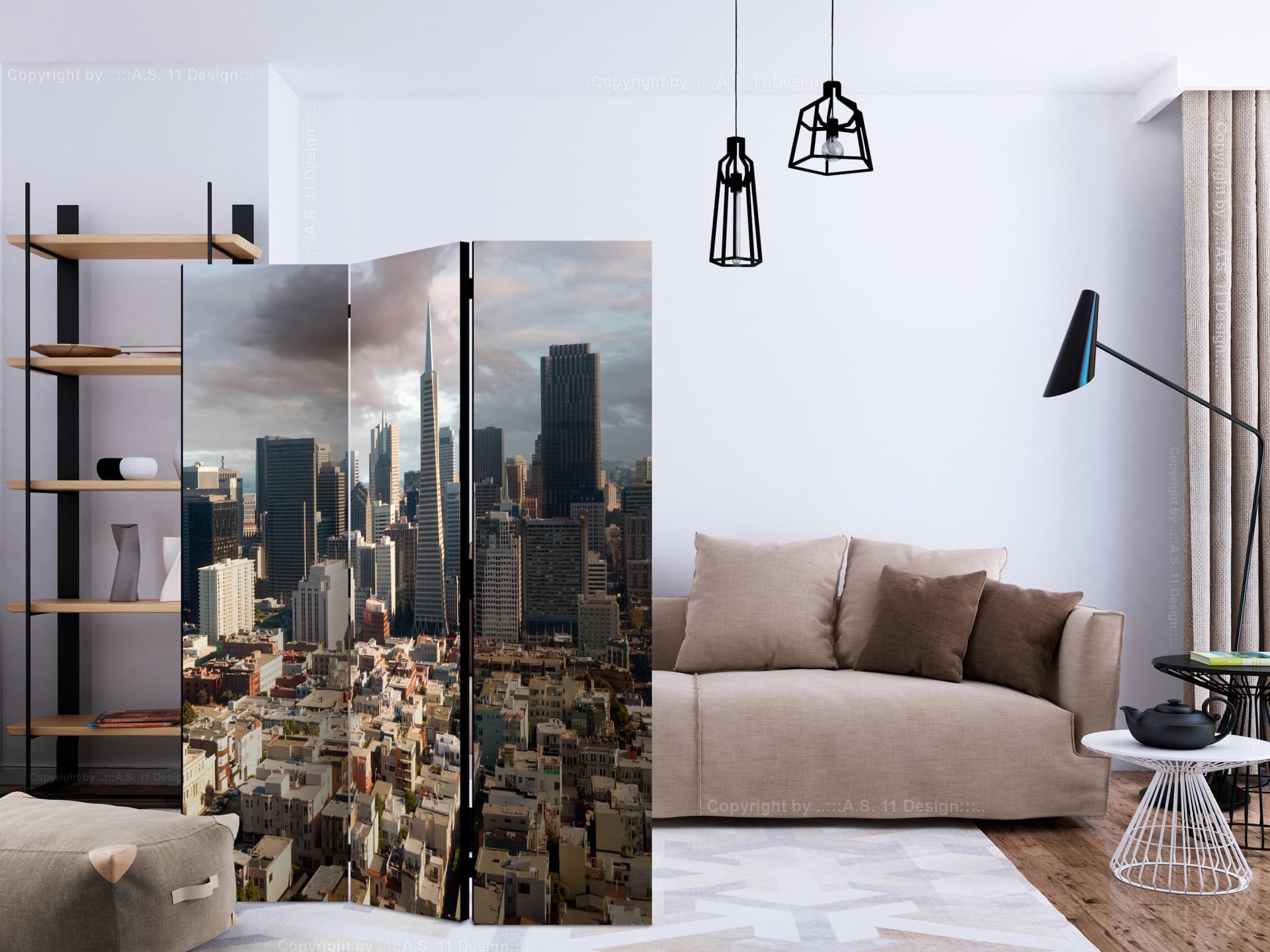 

Parawan 3-częściowy - W chmurach [Room Dividers] (rozmiar 135x172)