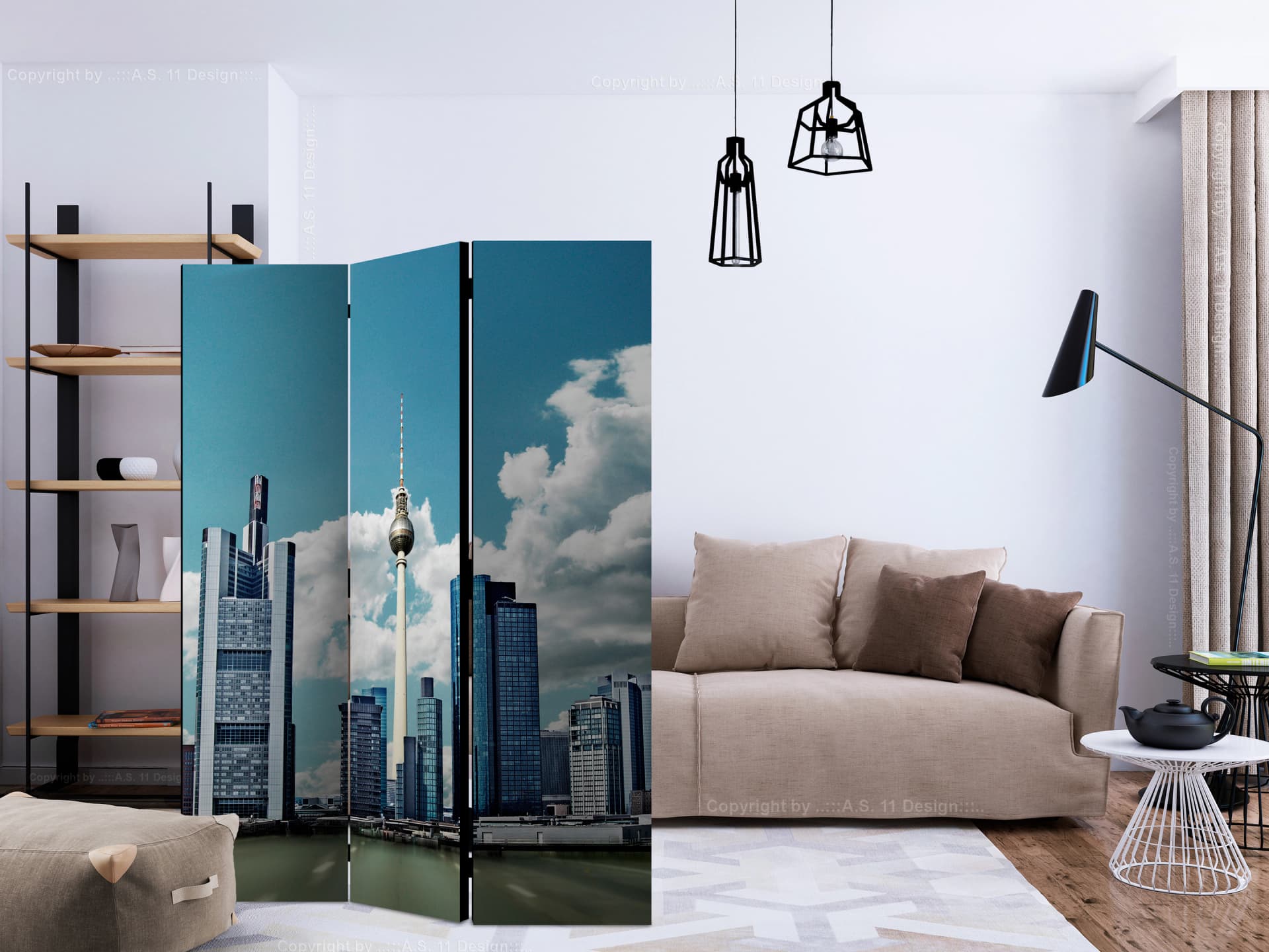 

Parawan 3-częściowy - Berlin [Room Dividers] (rozmiar 135x172)