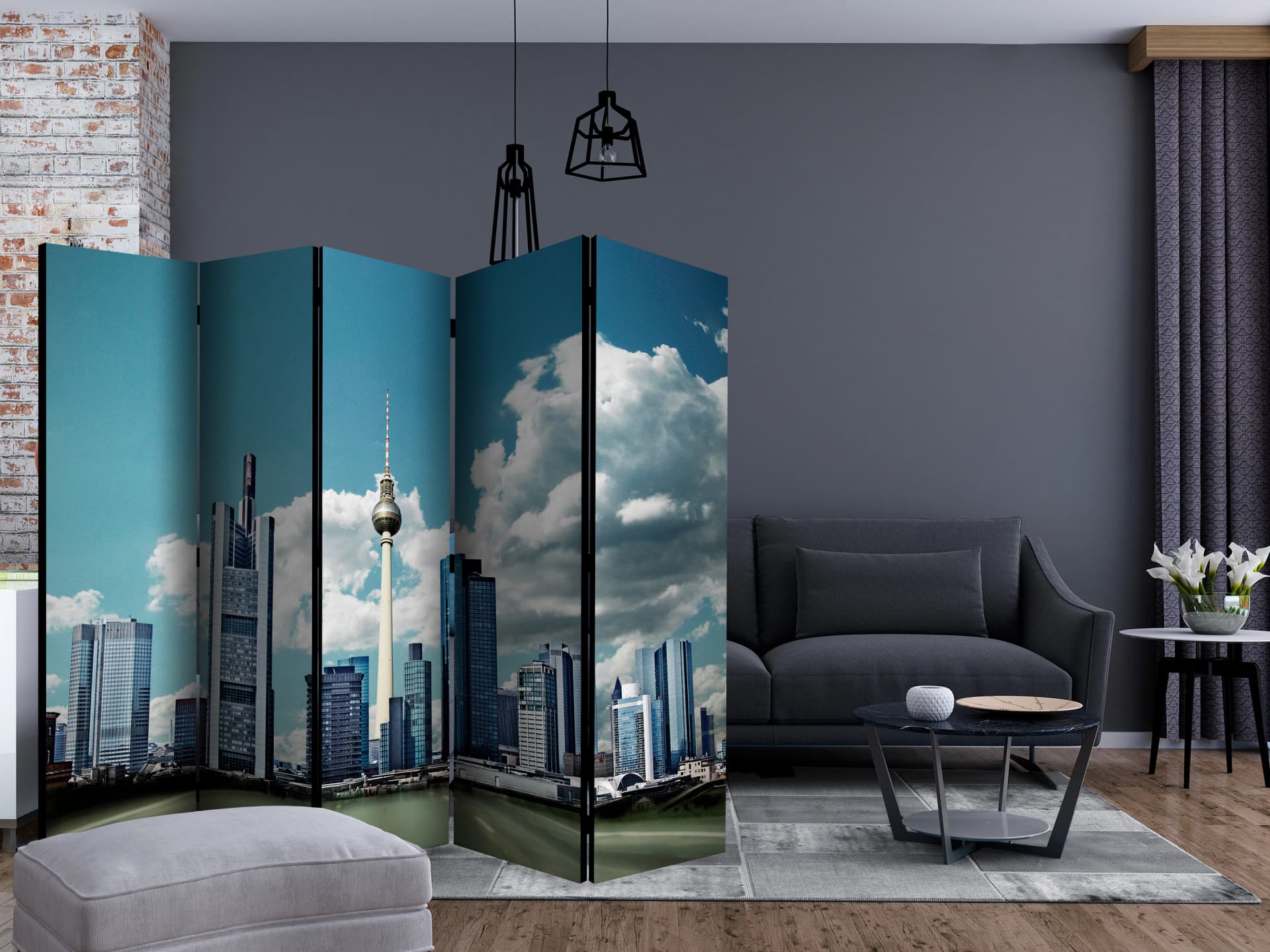 

Parawan 5-częściowy - Berlin II [Room Dividers] (rozmiar 225x172)