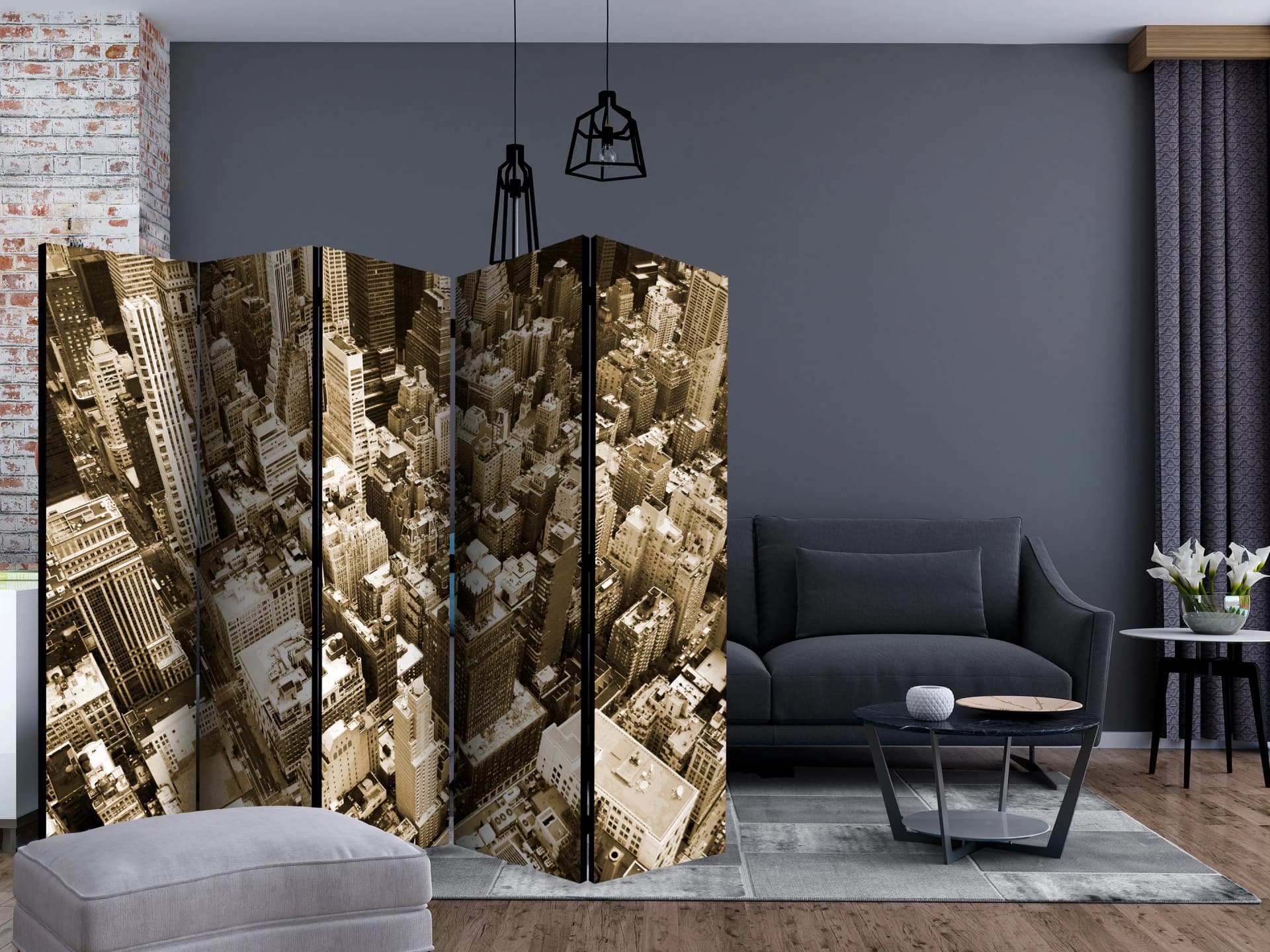 

Parawan 5-częściowy - Nowy Jork, Manhattan II [Room Dividers] (rozmiar 225x172)