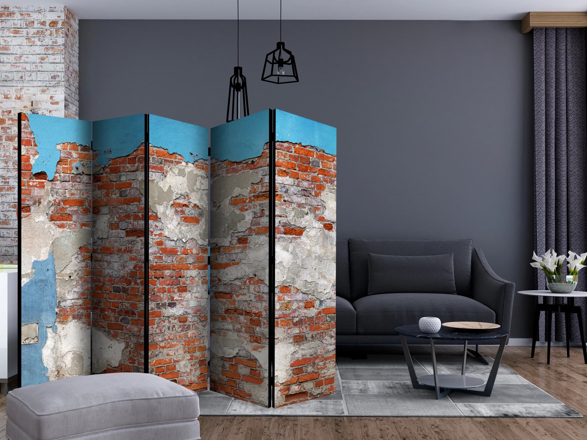 

Parawan 5-częściowy - Tajemnice muru II [Room Dividers] (rozmiar 225x172)