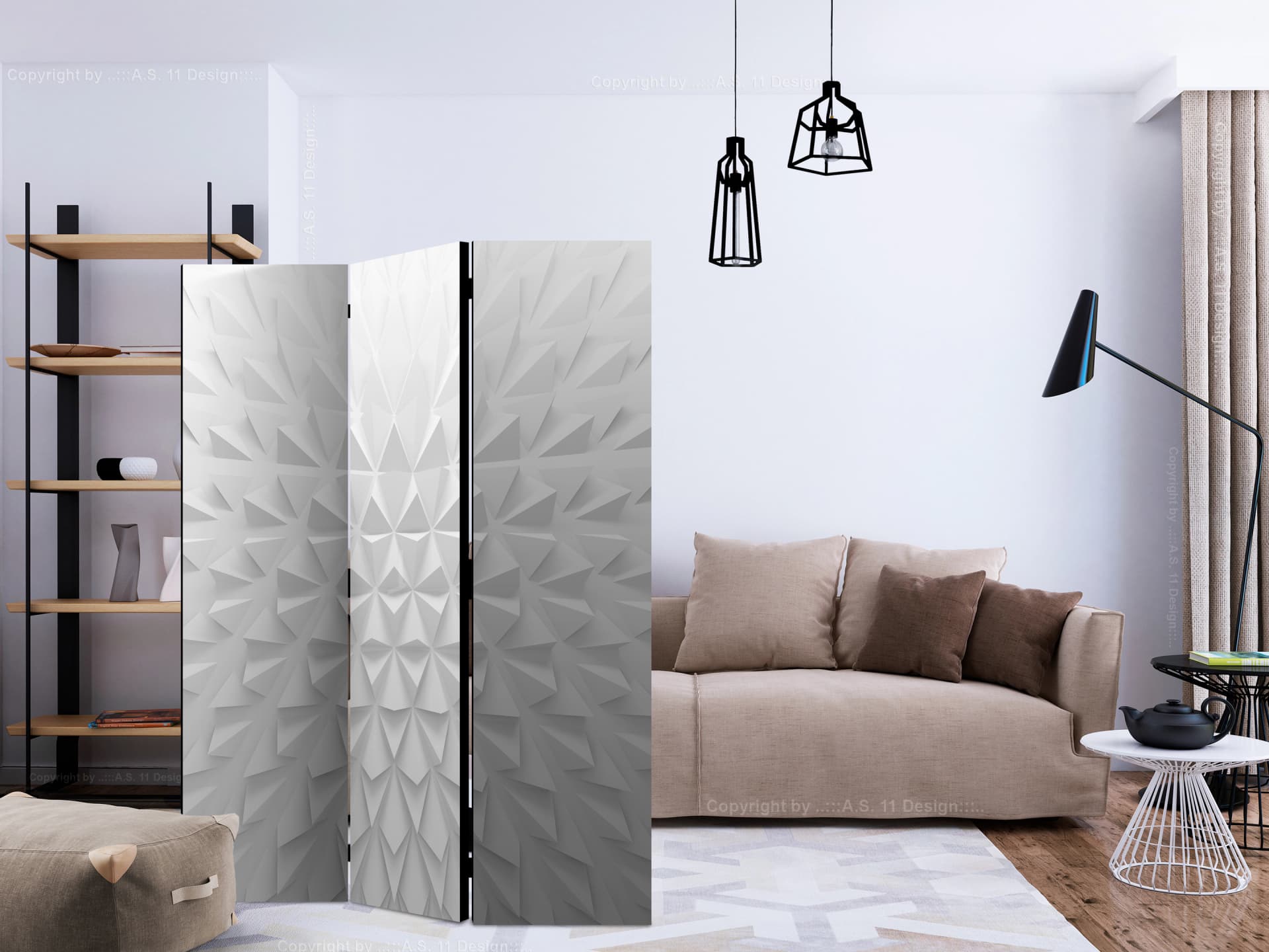 

Parawan 3-częściowy - Twierdza iluzji [Room Dividers] (rozmiar 135x172)