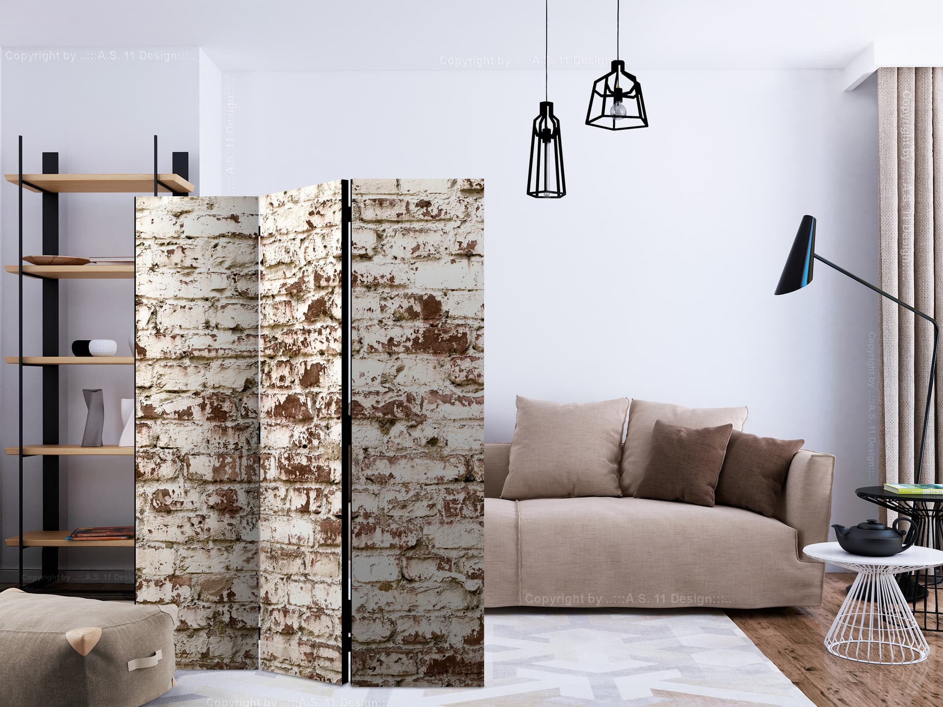 

Parawan 3-częściowy - Smugi czasu [Room Dividers] (rozmiar 135x172)
