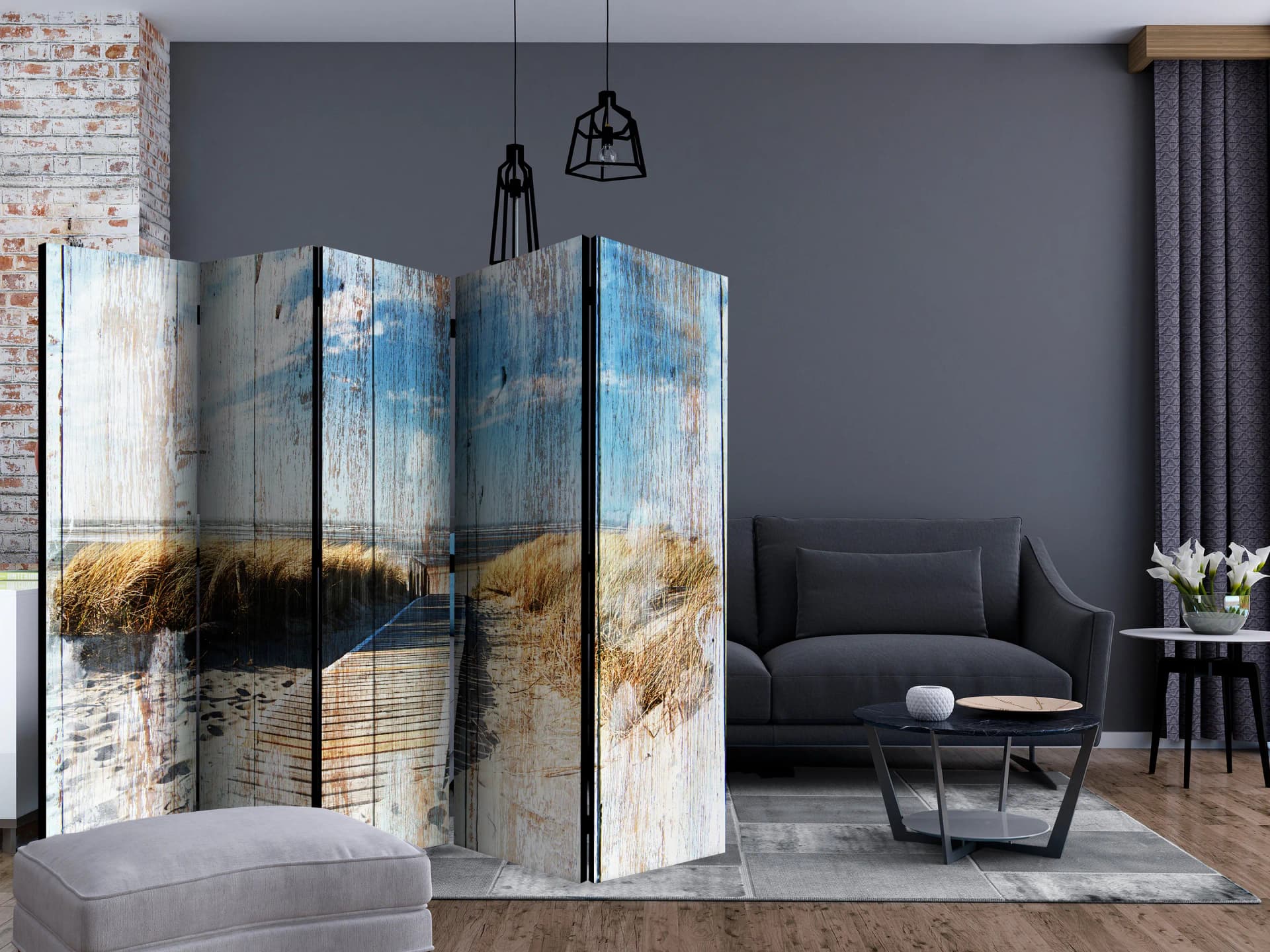 

Parawan 5-częściowy - Niezapomniane lato II [Room Dividers] (rozmiar 225x172)