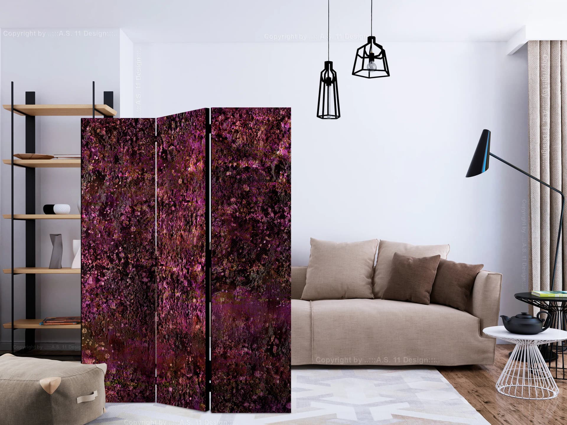 

Parawan 3-częściowy - Różowy skarb [Room Dividers] (rozmiar 135x172)