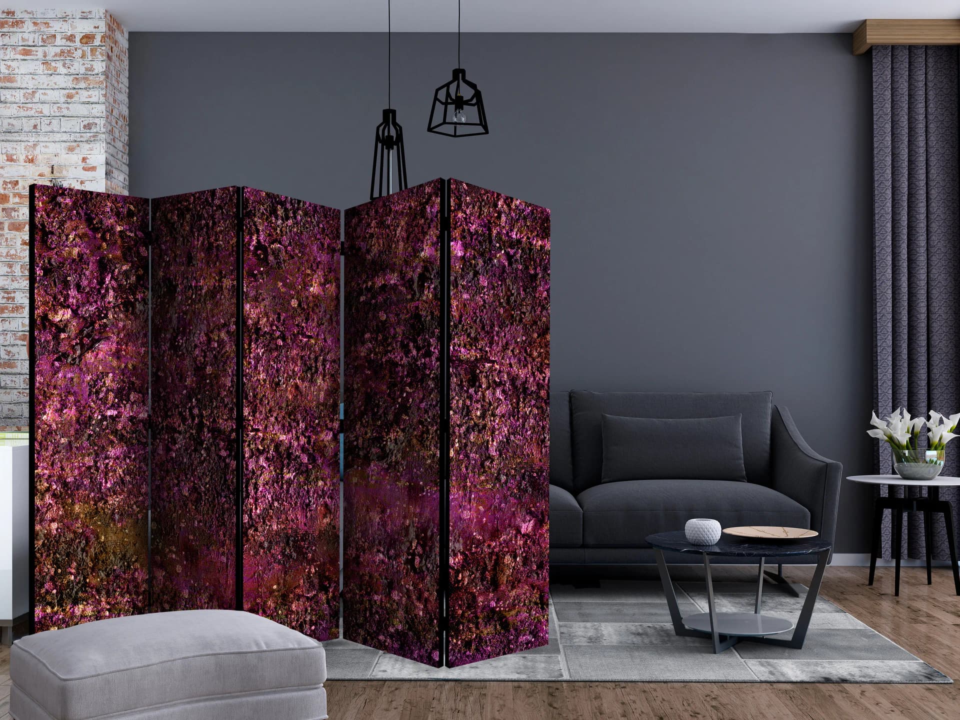 

Parawan 5-częściowy - Różowy skarb II [Room Dividers] (rozmiar 225x172)