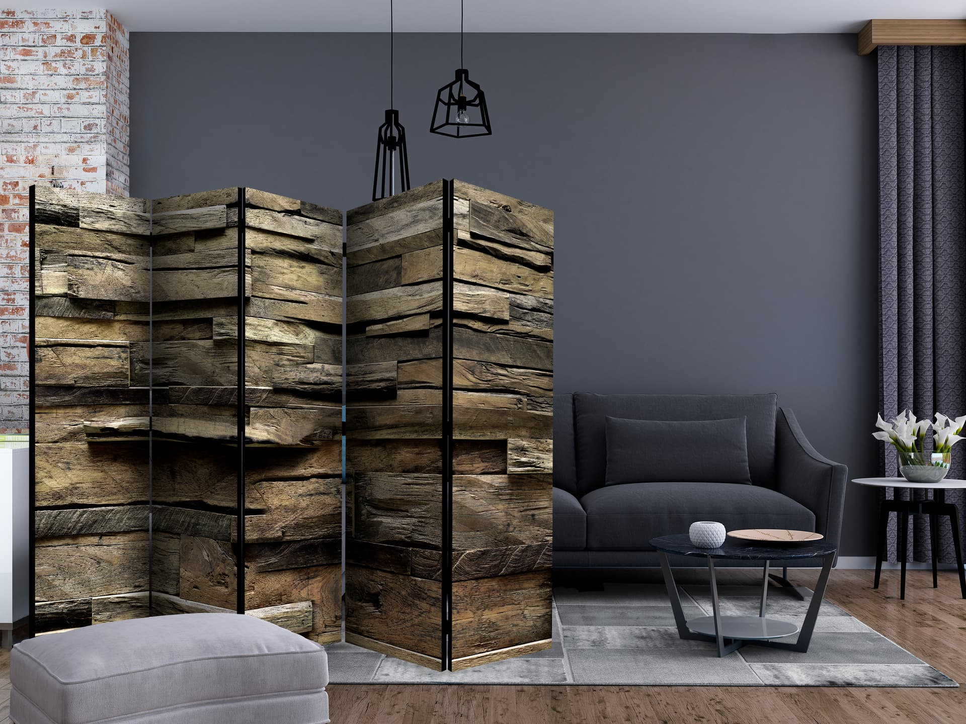 

Parawan 5-częściowy - Styl rustykalny: Wiejski dom II [Room Dividers] (rozmiar 225x172)