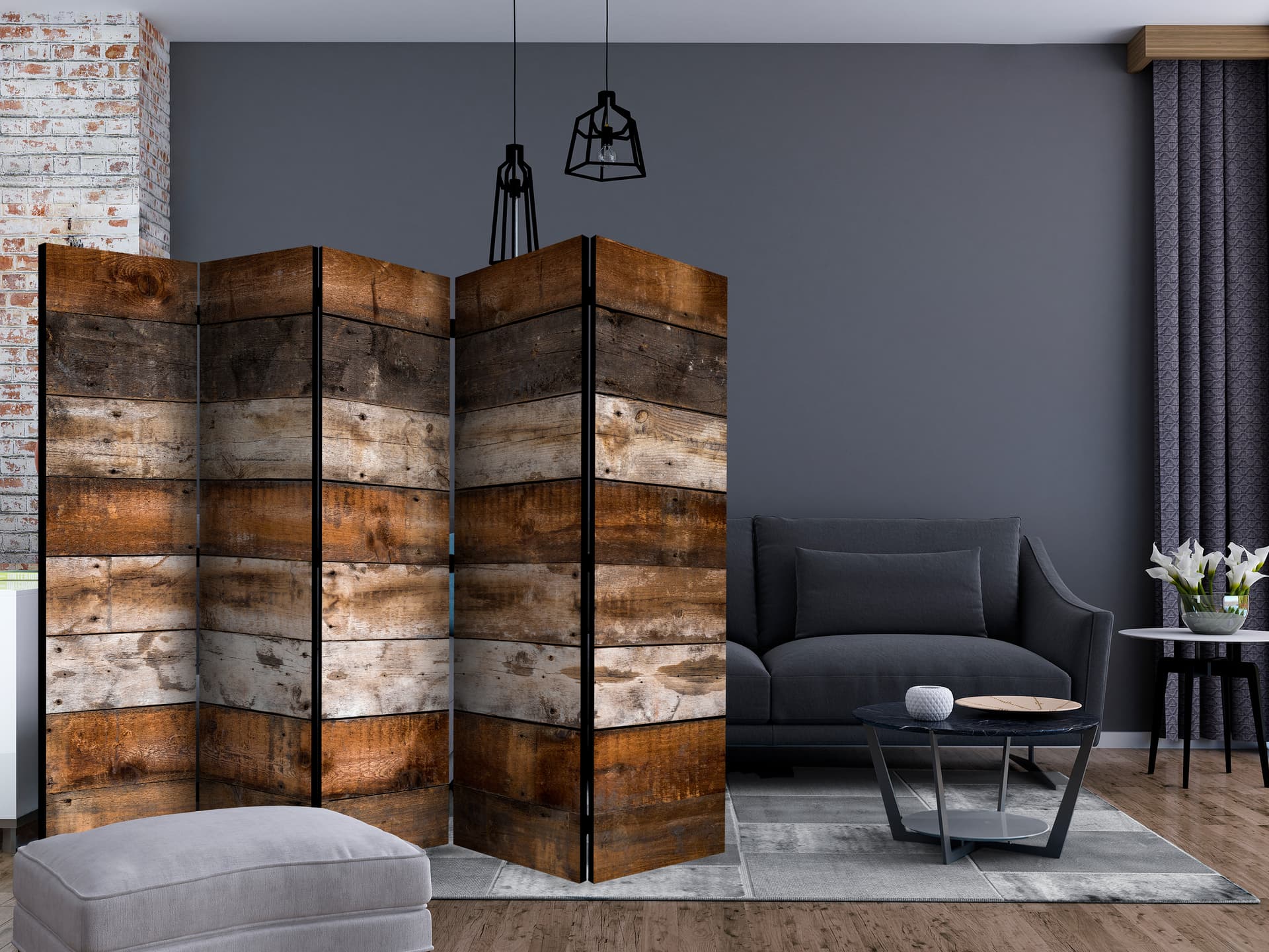 

Parawan 5-częściowy - Pieśń czasu II [Room Dividers] (rozmiar 225x172)