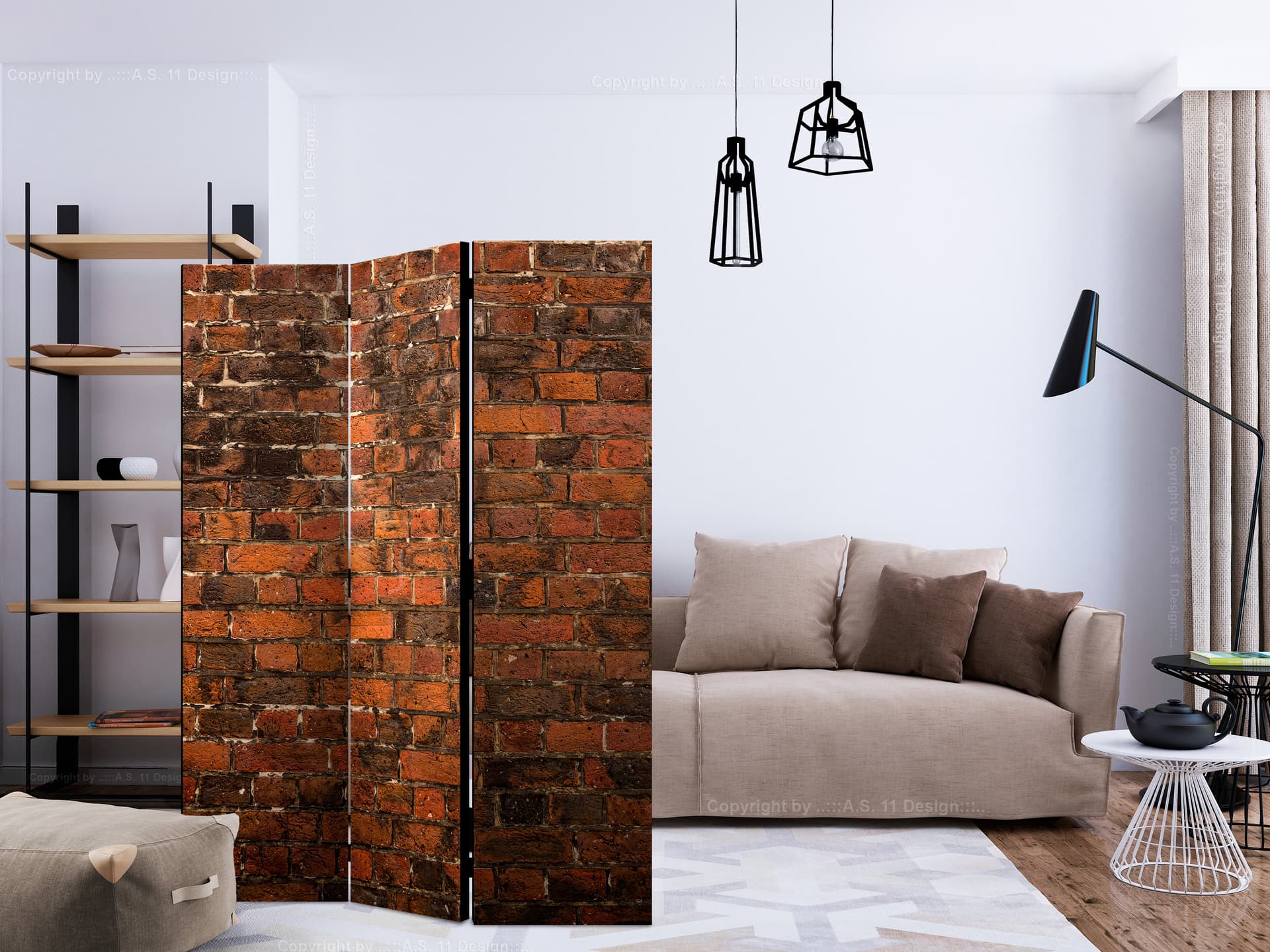 

Parawan 3-częściowy - Stary mur [Room Dividers] (rozmiar 135x172)