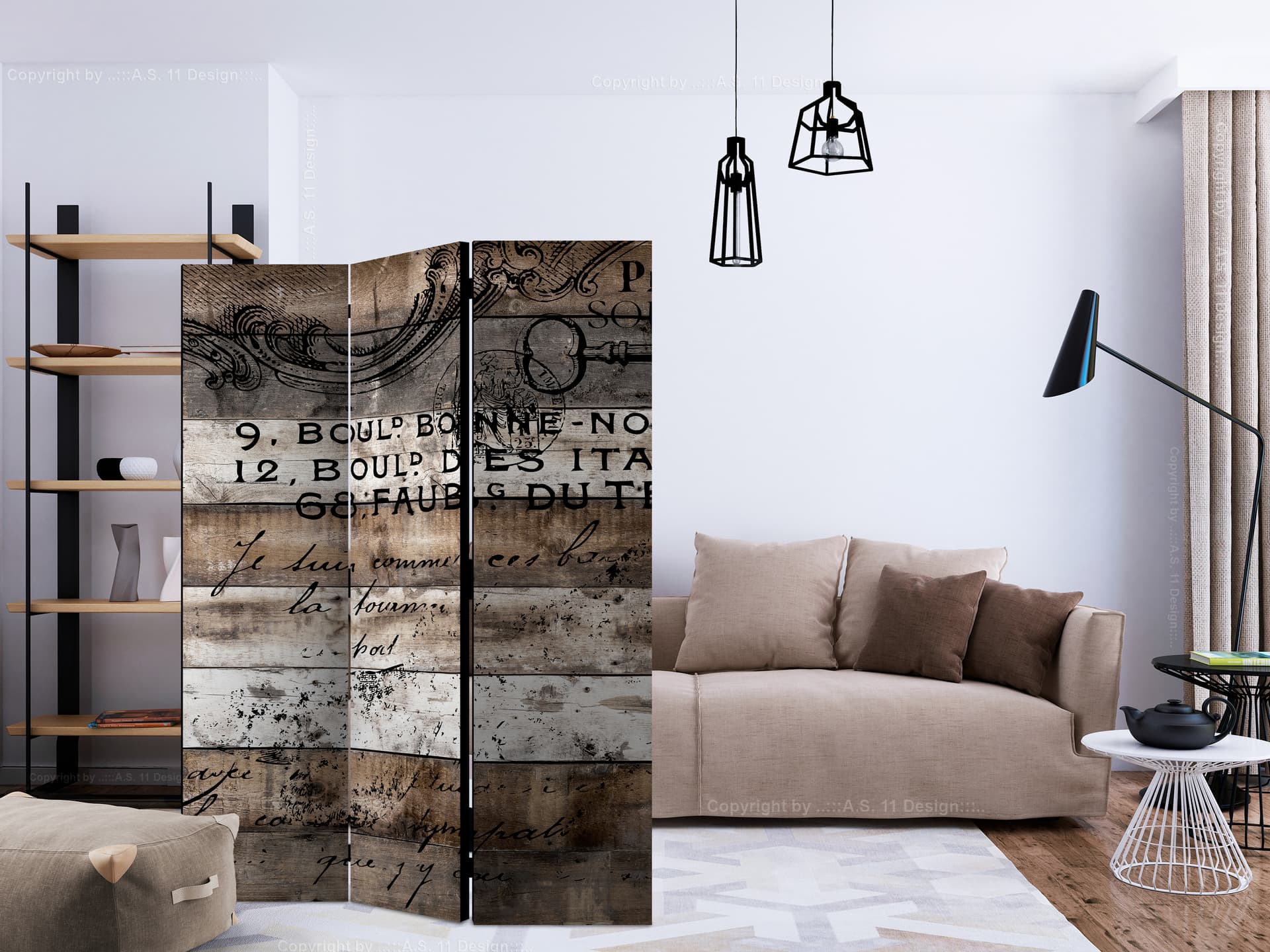 

Parawan 3-częściowy - Stara winnica [Room Dividers] (rozmiar 135x172)