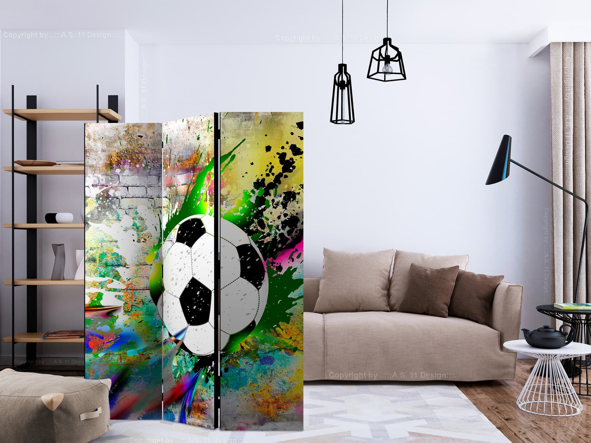 

Parawan 3-częściowy - Miejska rozgrywka [Room Dividers] (rozmiar 135x172)