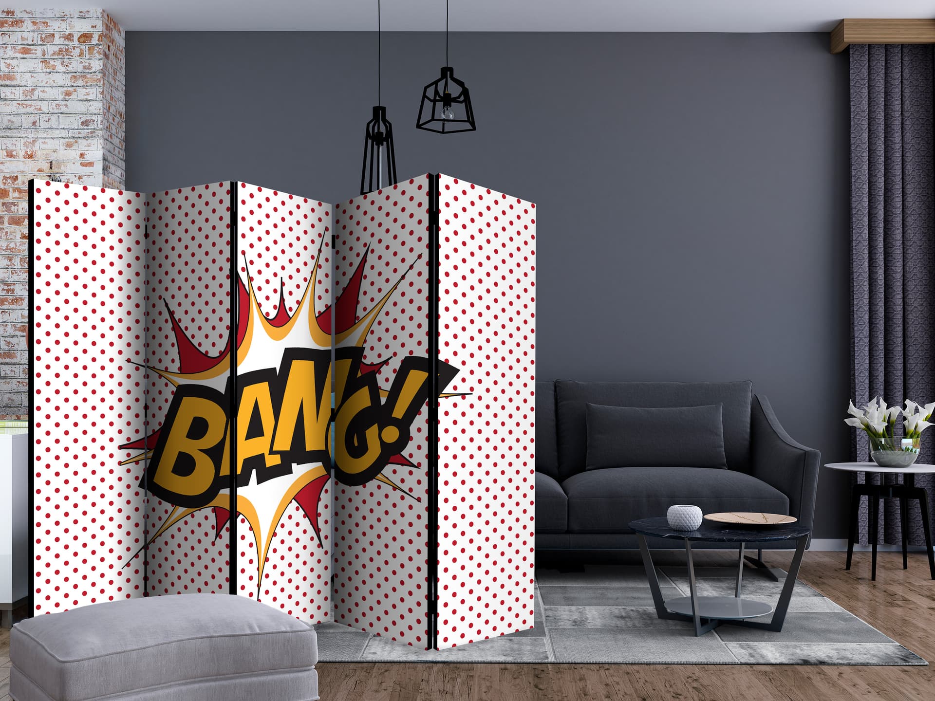 

Parawan 5-częściowy - BANG! II [Room Dividers] (rozmiar 225x172)