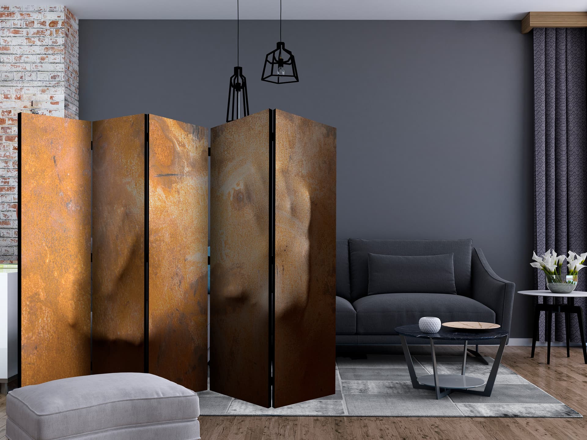 

Parawan 5-częściowy - Dotyk II [Room Dividers] (rozmiar 225x172)