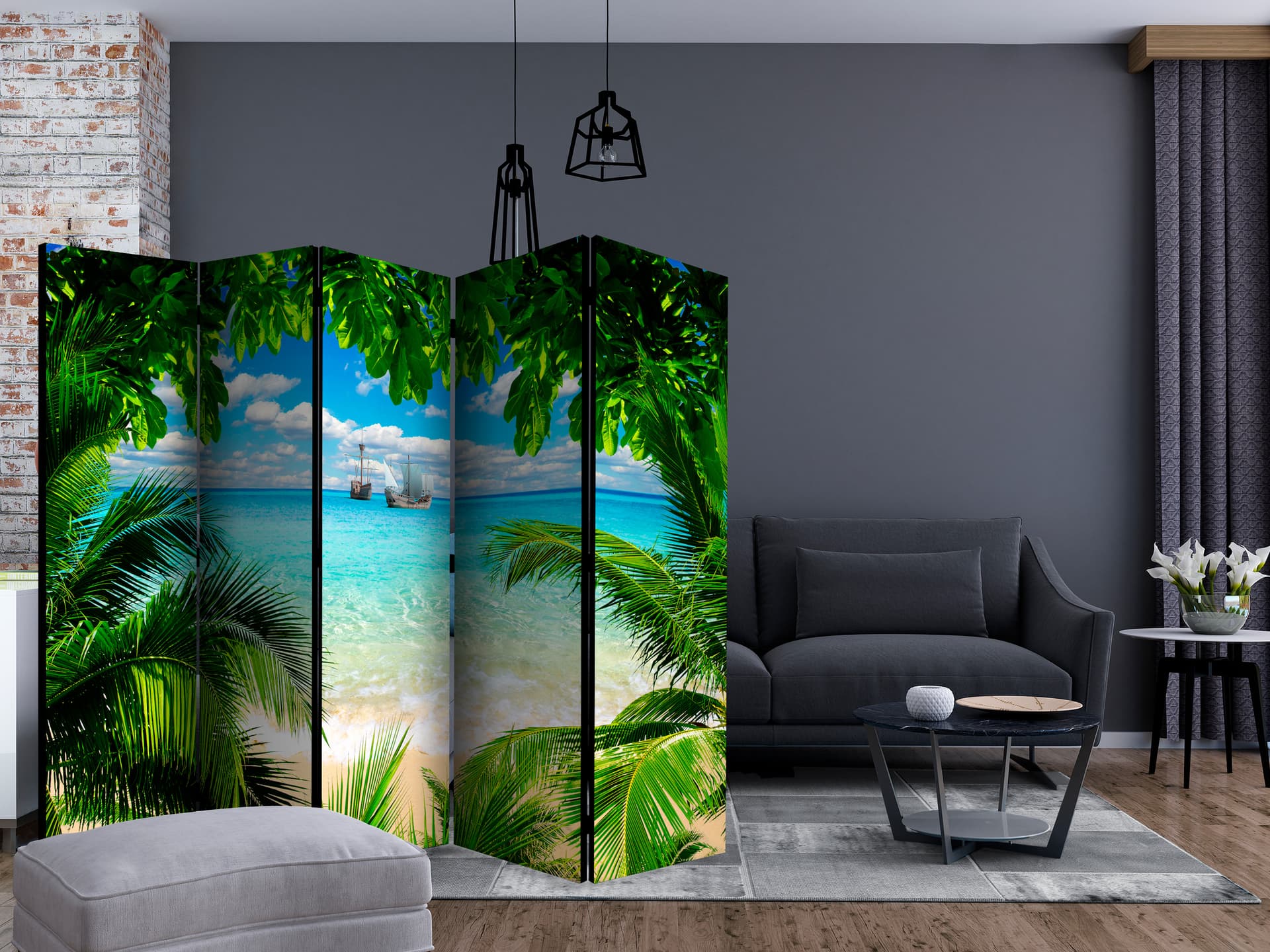 

Parawan 5-częściowy - Prowincja Phuket II [Room Dividers] (rozmiar 225x172)