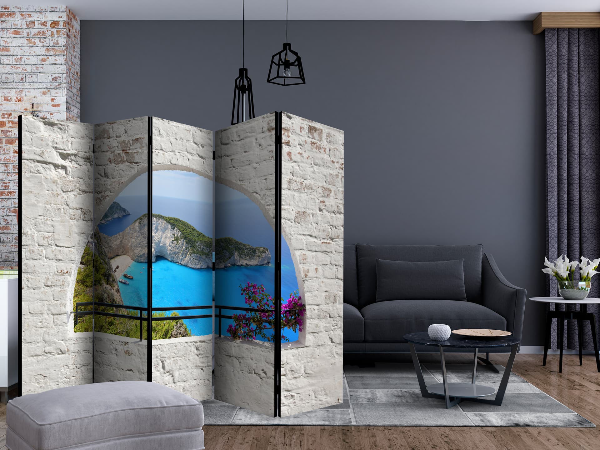 

Parawan 5-częściowy - Kalamaki, Zakynthos II [Room Dividers] (rozmiar 225x172)