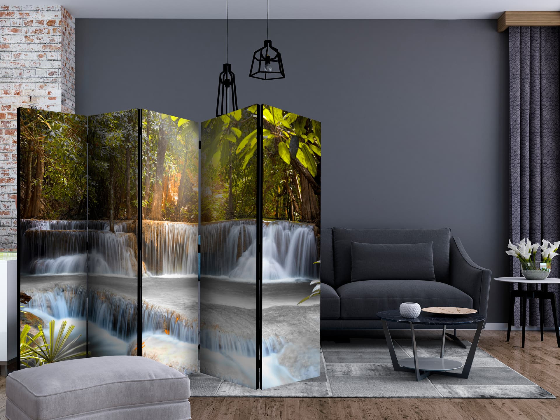 

Parawan 5-częściowy - O świcie II [Room Dividers] (rozmiar 225x172)