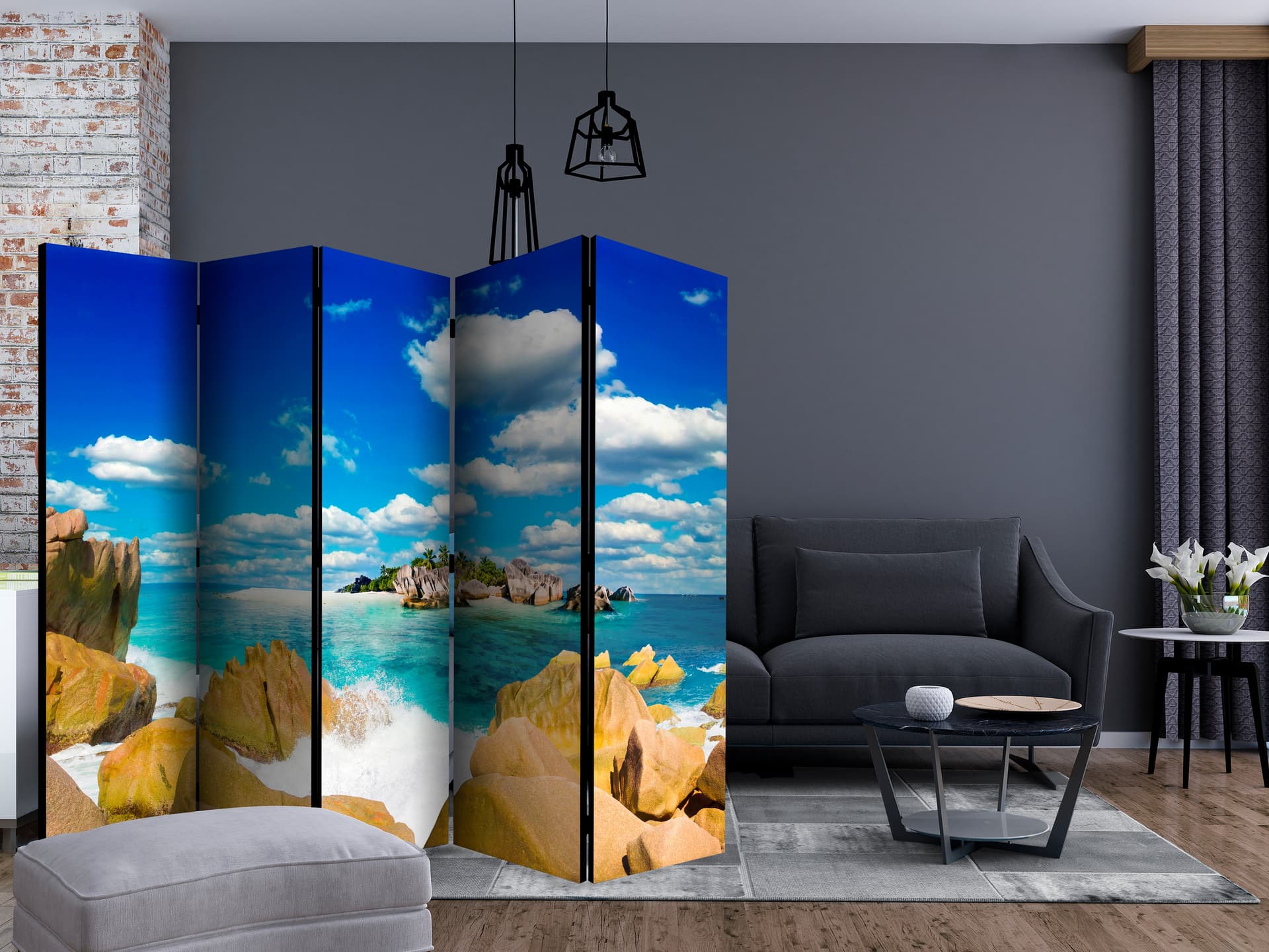

Parawan 5-częściowy - Letni azyl II [Room Dividers] (rozmiar 225x172)