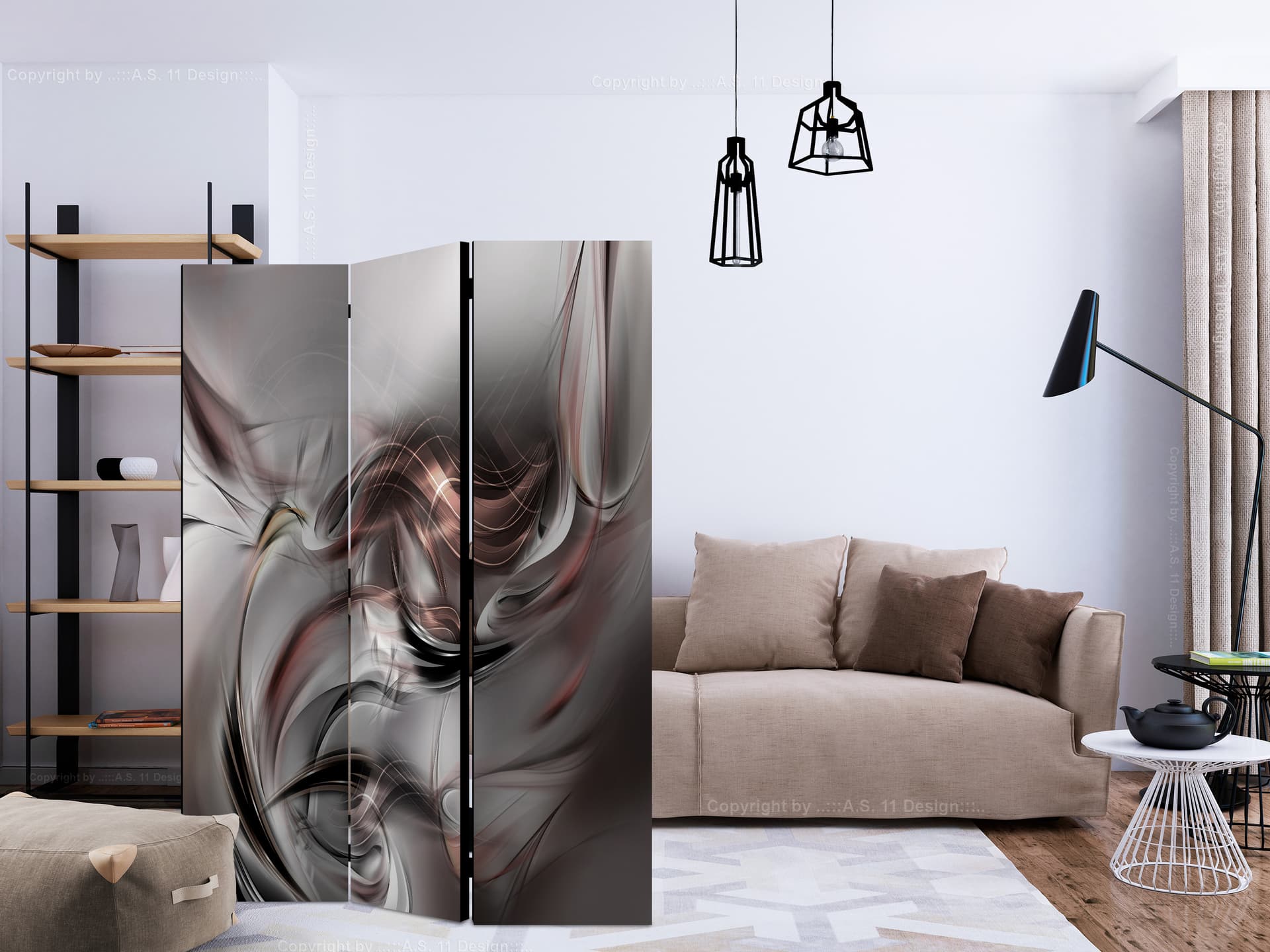 

Parawan 3-częściowy - Abstrakcyjny obłok [Room Dividers] (rozmiar 135x172)