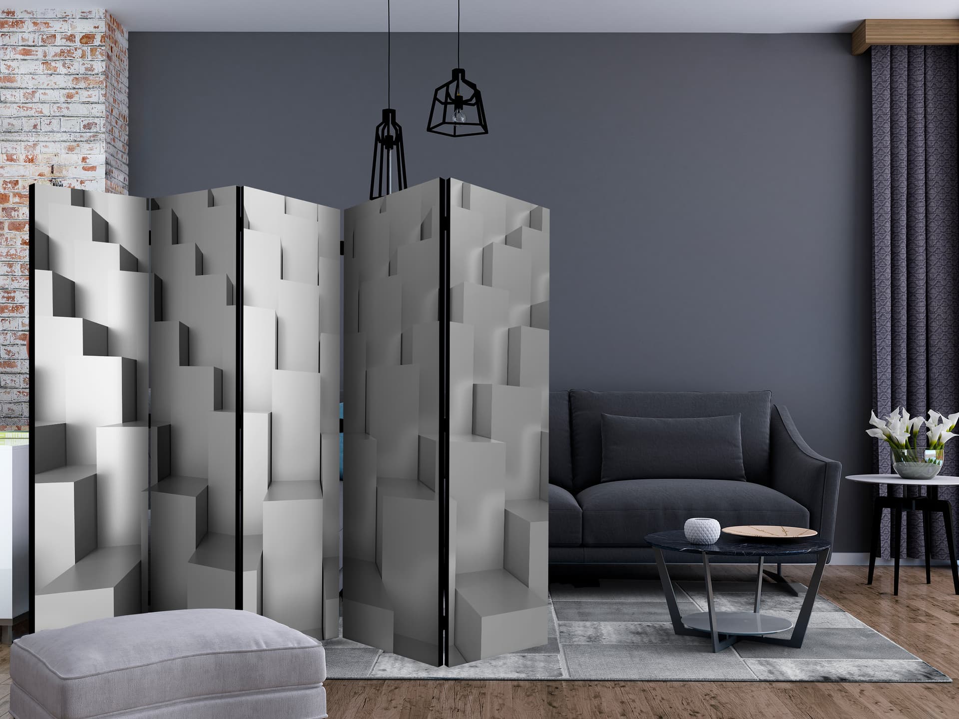 

Parawan 5-częściowy - Świątynia abstrakcji II [Room Dividers] (rozmiar 225x172)