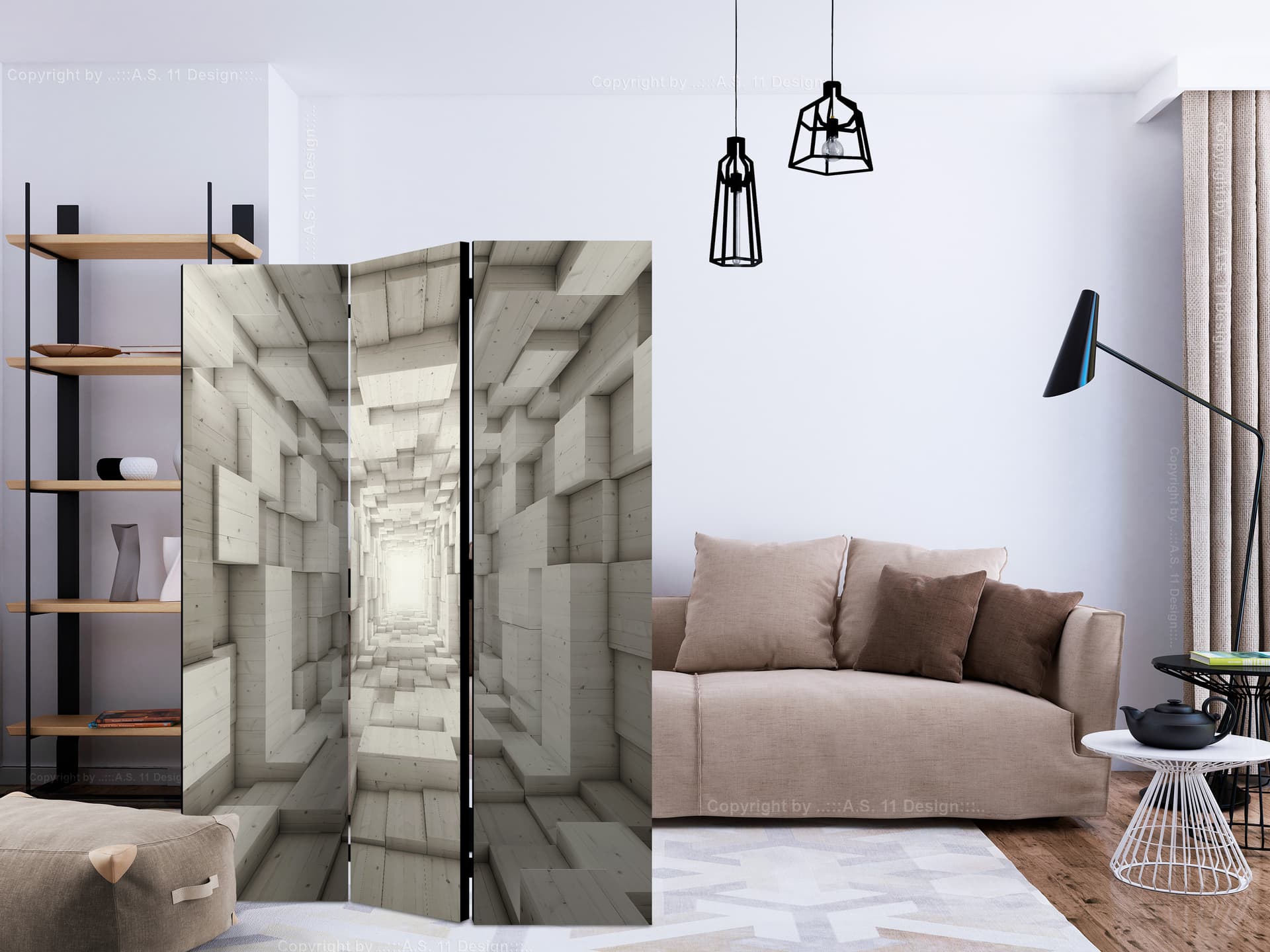 

Parawan 3-częściowy - Winda II [Room Dividers] (rozmiar 135x172)