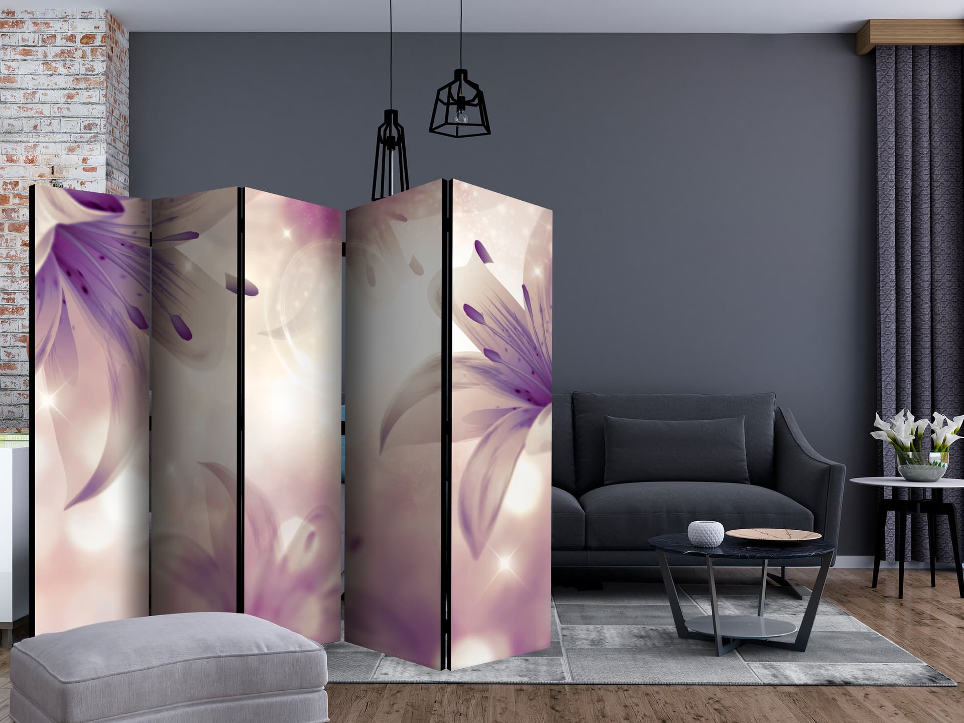 

Parawan 5-częściowy - Ballada o delikatności II [Room Dividers] (rozmiar 225x172)