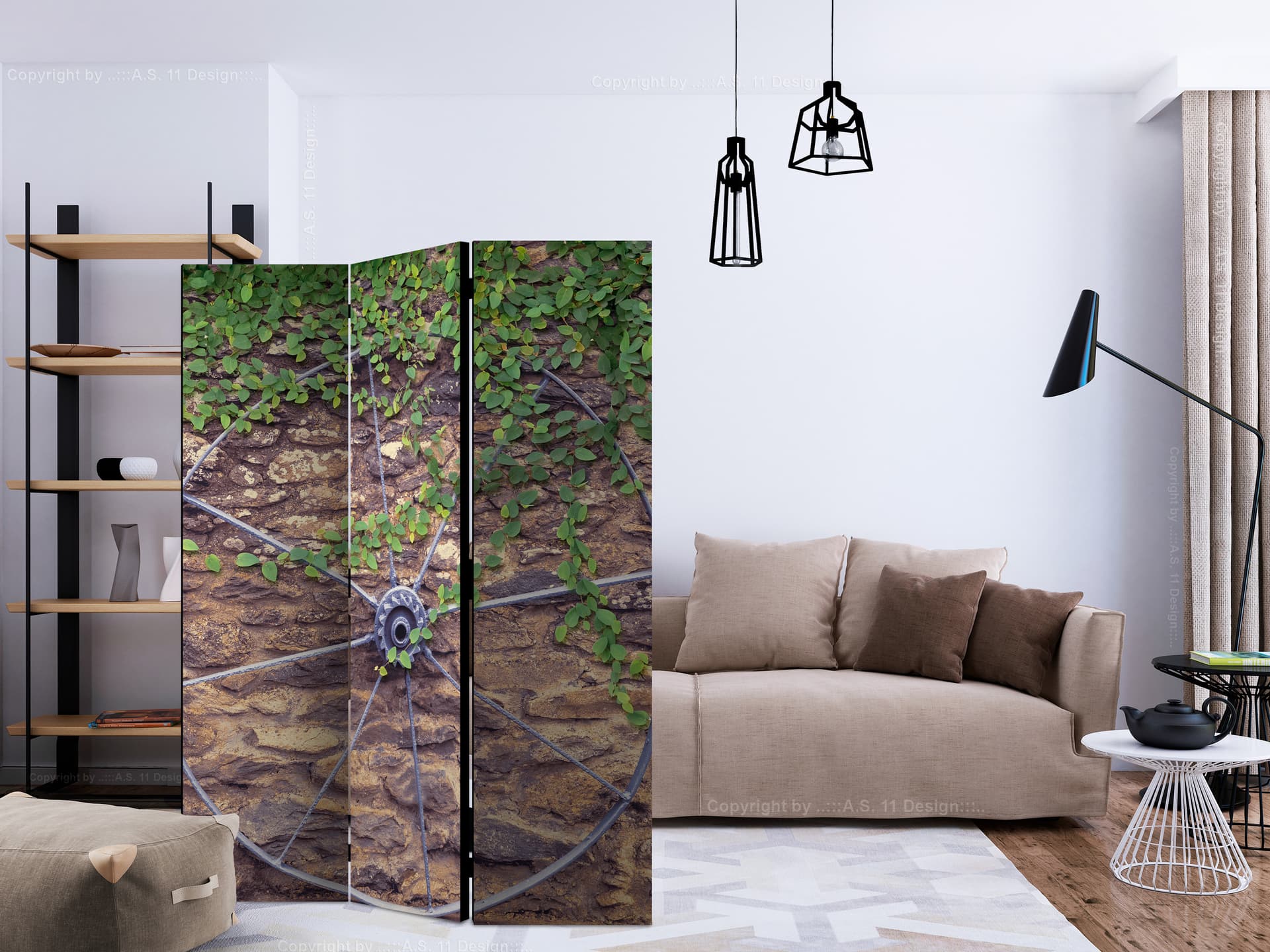 

Parawan 3-częściowy - Koło czasu [Room Dividers] (rozmiar 135x172)