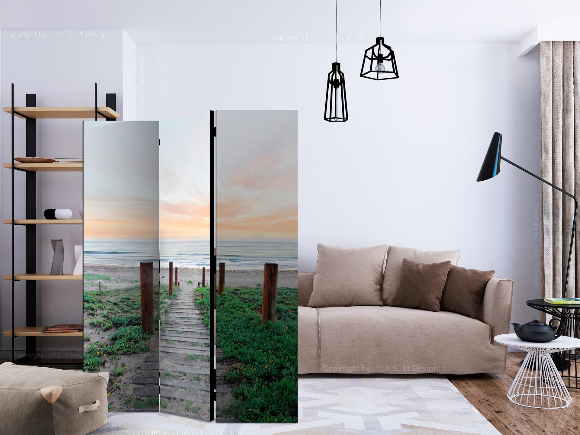 

Parawan 3-częściowy - Pośród traw [Room Dividers] (rozmiar 135x172)