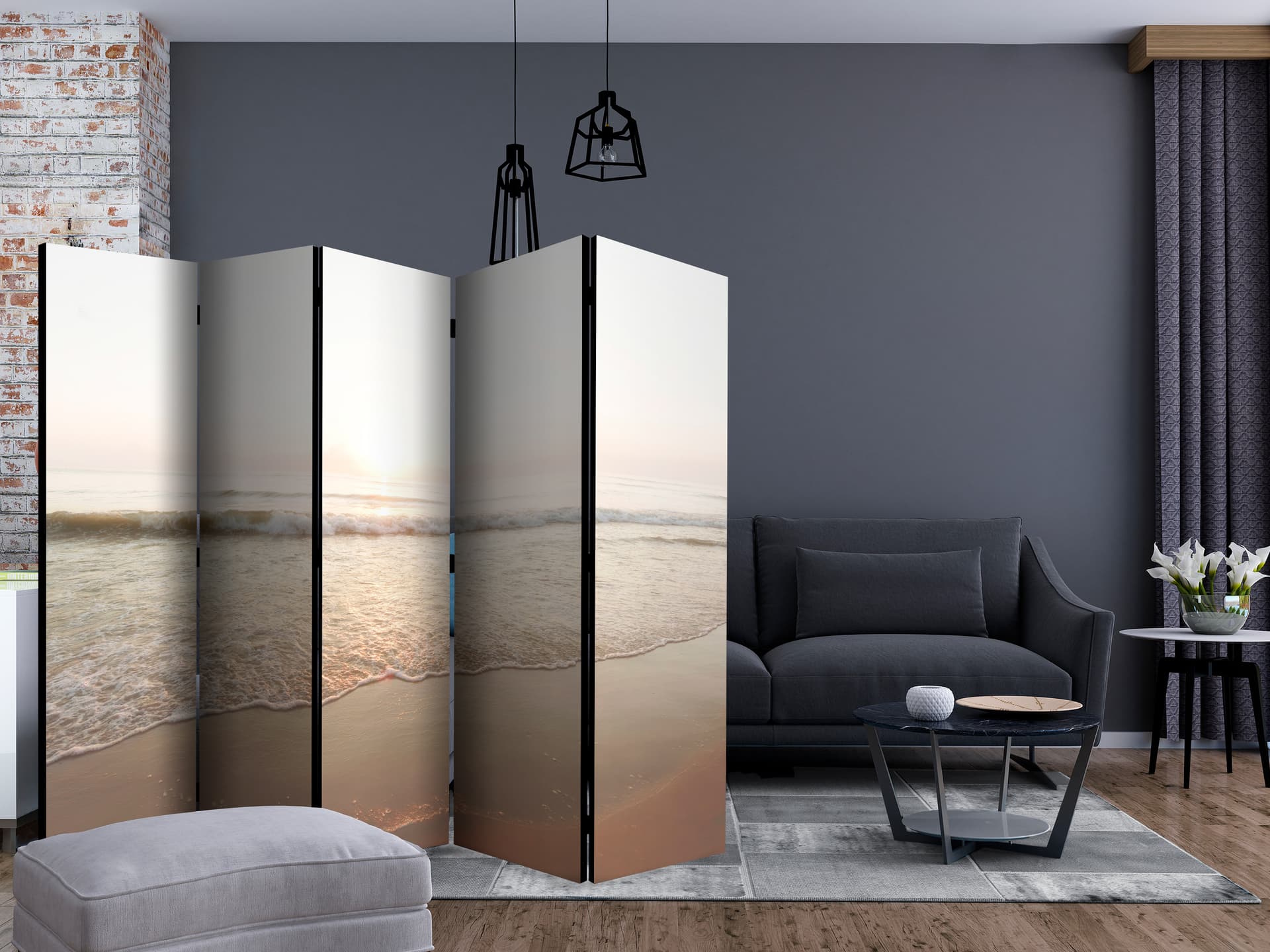 

Parawan 5-częściowy - Wspaniały poranek II [Room Dividers] (rozmiar 225x172)