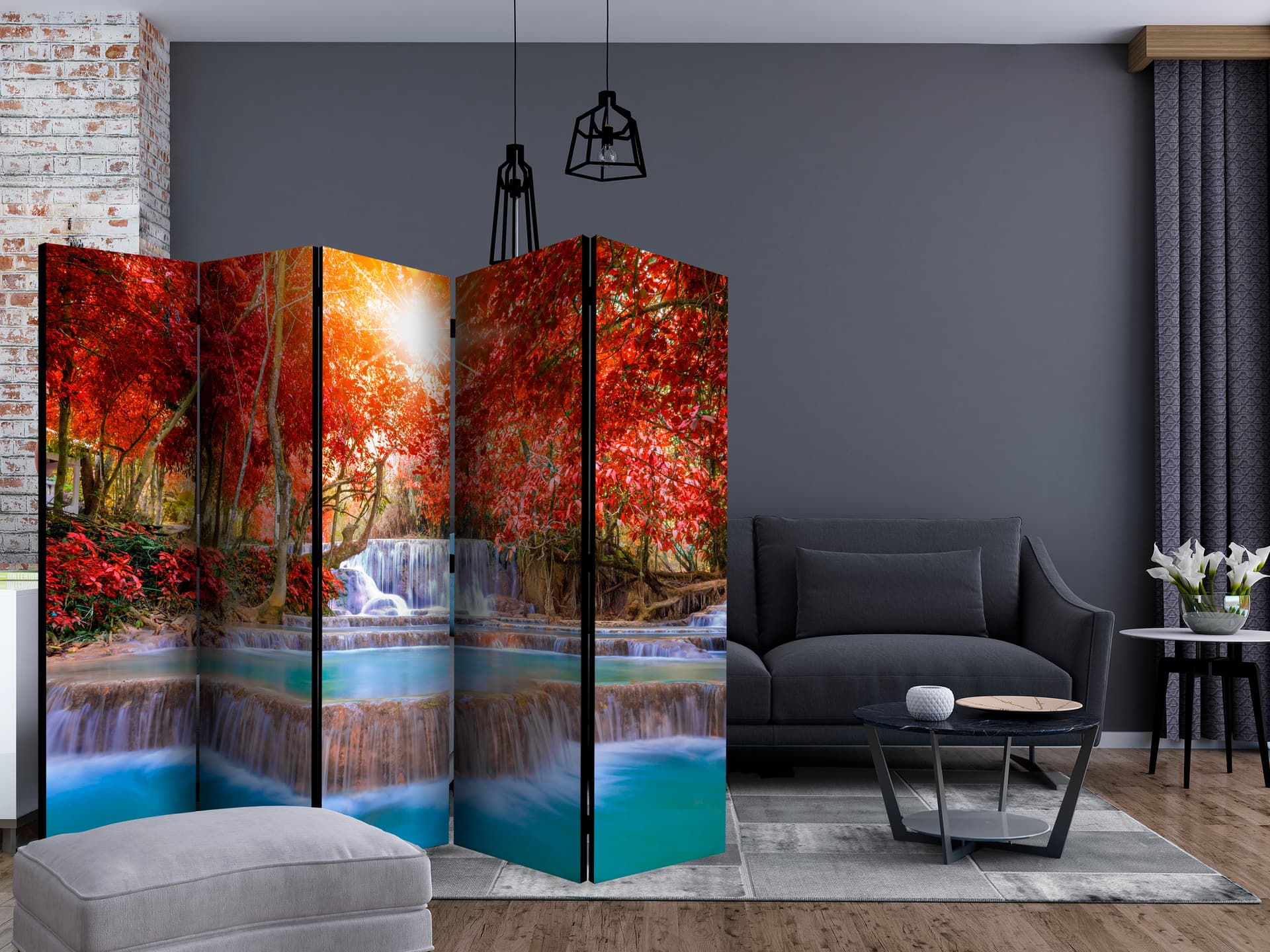 

Parawan 5-częściowy - Magia natury II [Room Dividers] (rozmiar 225x172)