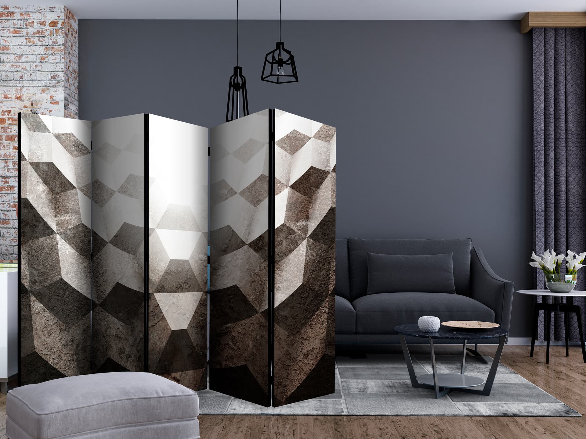 

Parawan 5-częściowy - Światełko w tunelu II [Room Dividers] (rozmiar 225x172)