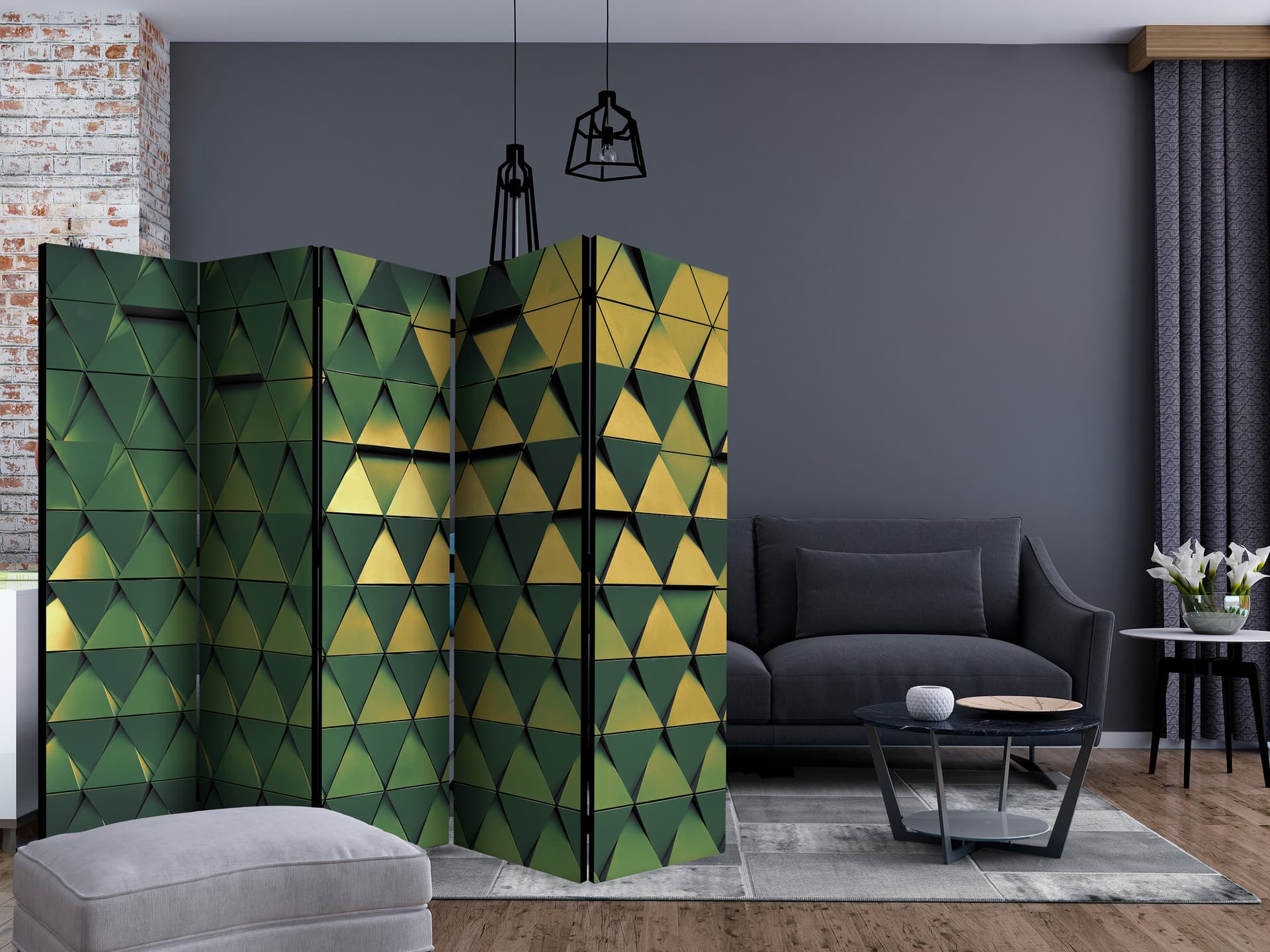 

Parawan 5-częściowy - Smocze łuski II [Room Dividers] (rozmiar 225x172)