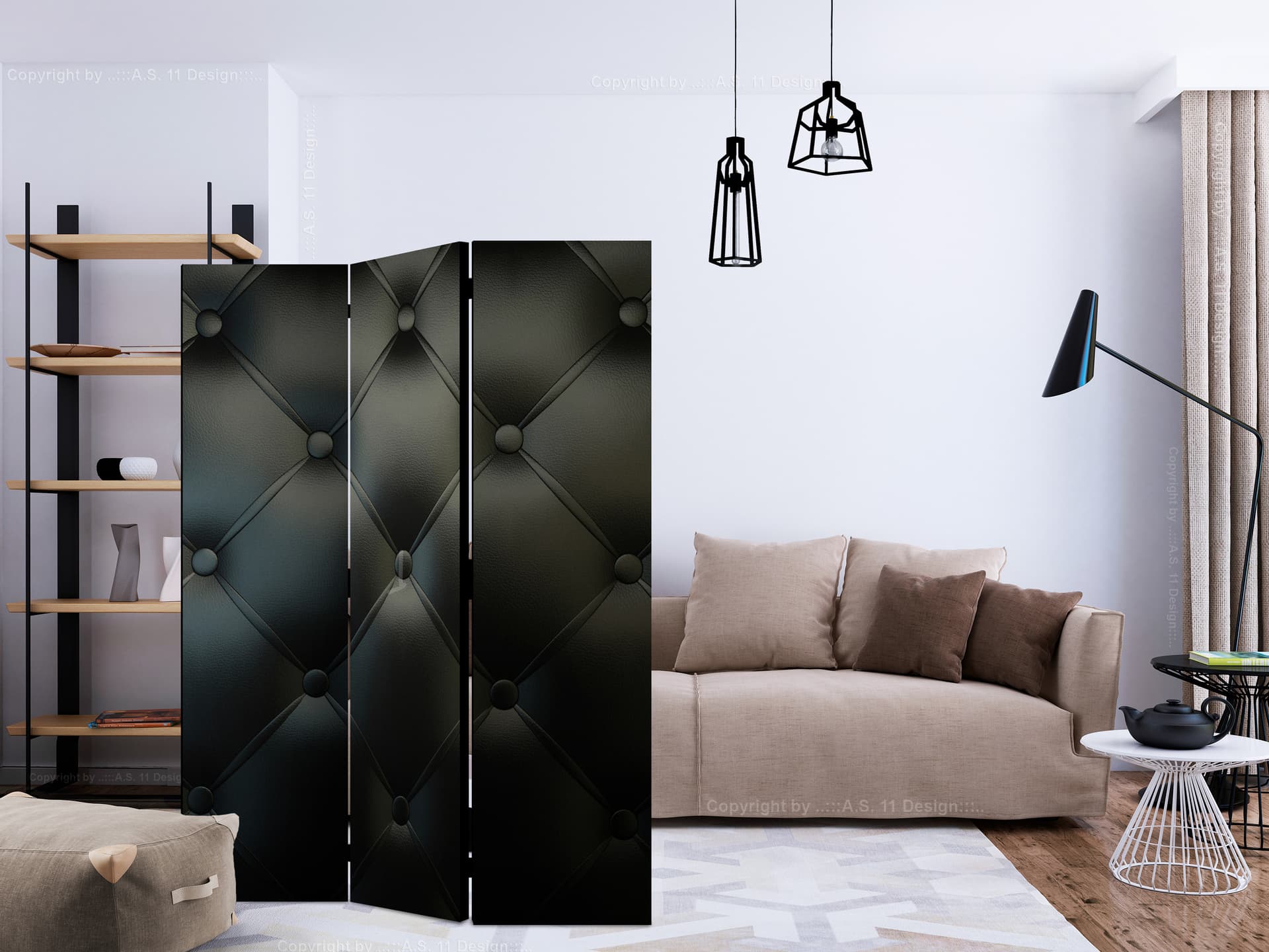 

Parawan 3-częściowy - Dystyngowana elegancja [Room Dividers] (rozmiar 135x172)
