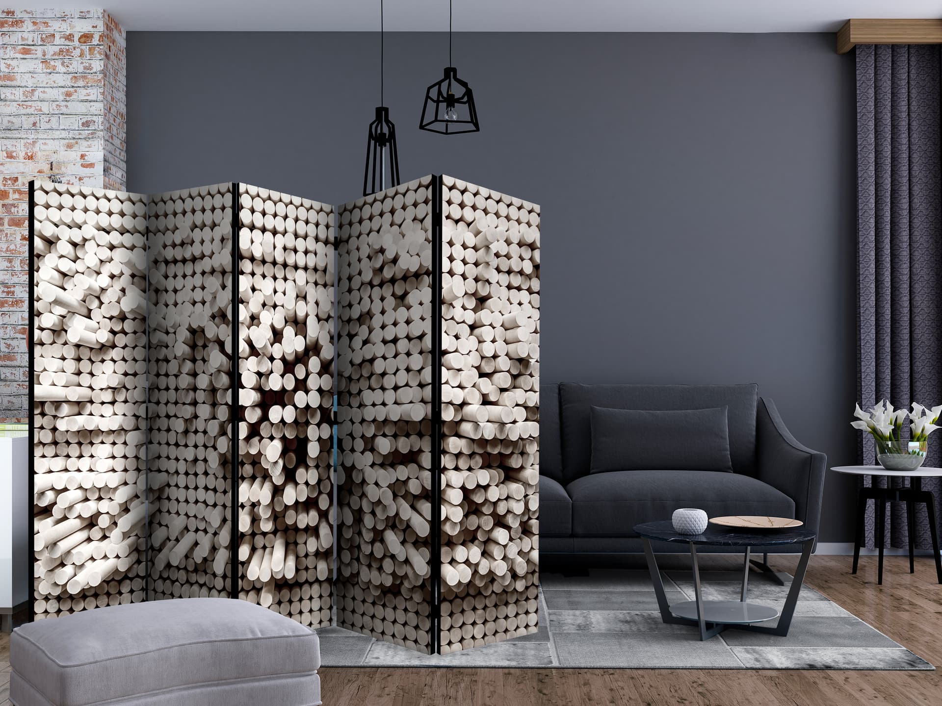 

Parawan 5-częściowy - Biała twierdza II [Room Dividers] (rozmiar 225x172)
