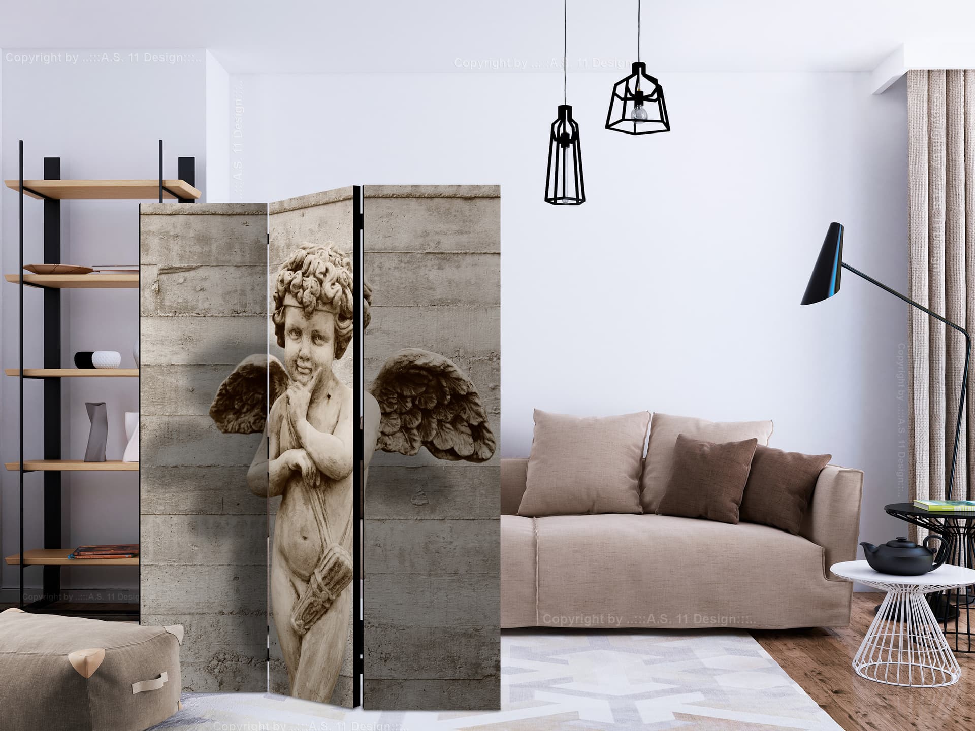 

Parawan 3-częściowy - Anielskie oblicze [Room Dividers] (rozmiar 135x172)