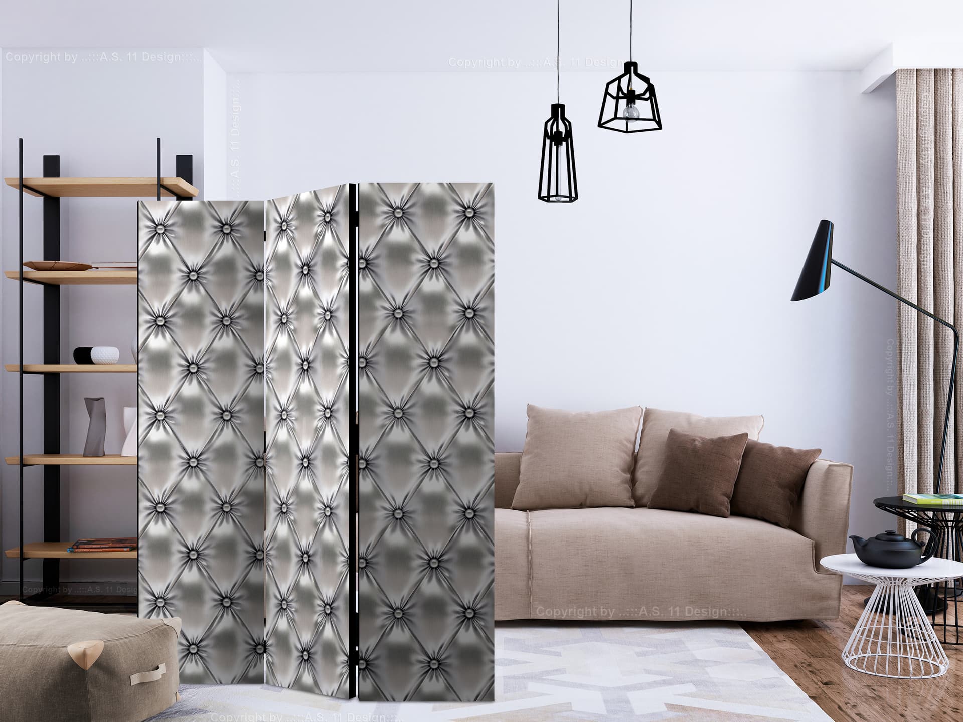 

Parawan 3-częściowy - Biała królowa [Room Dividers] (rozmiar 135x172)