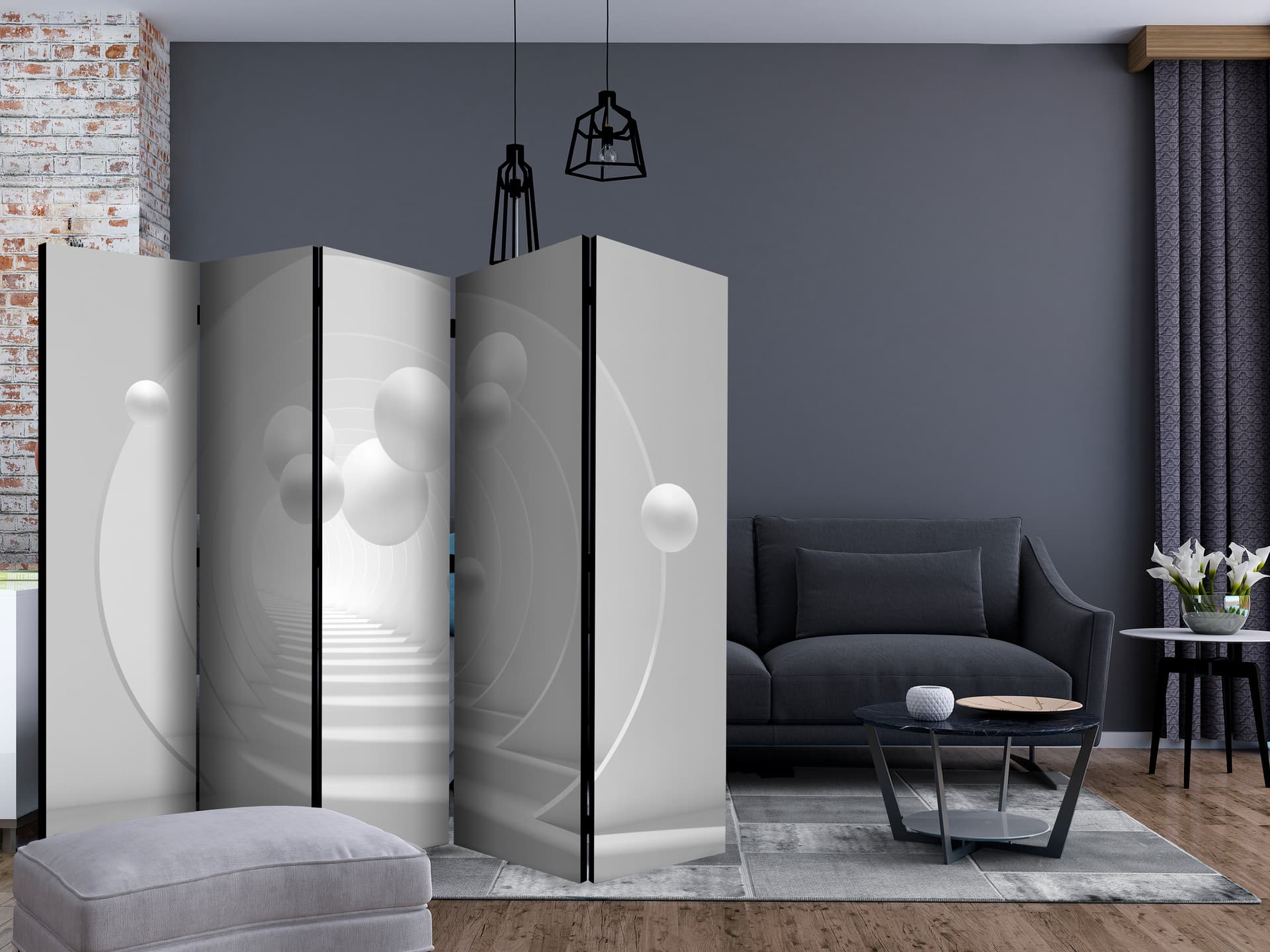 

Parawan 5-częściowy - Tunel 3D II [Room Dividers] (rozmiar 225x172)