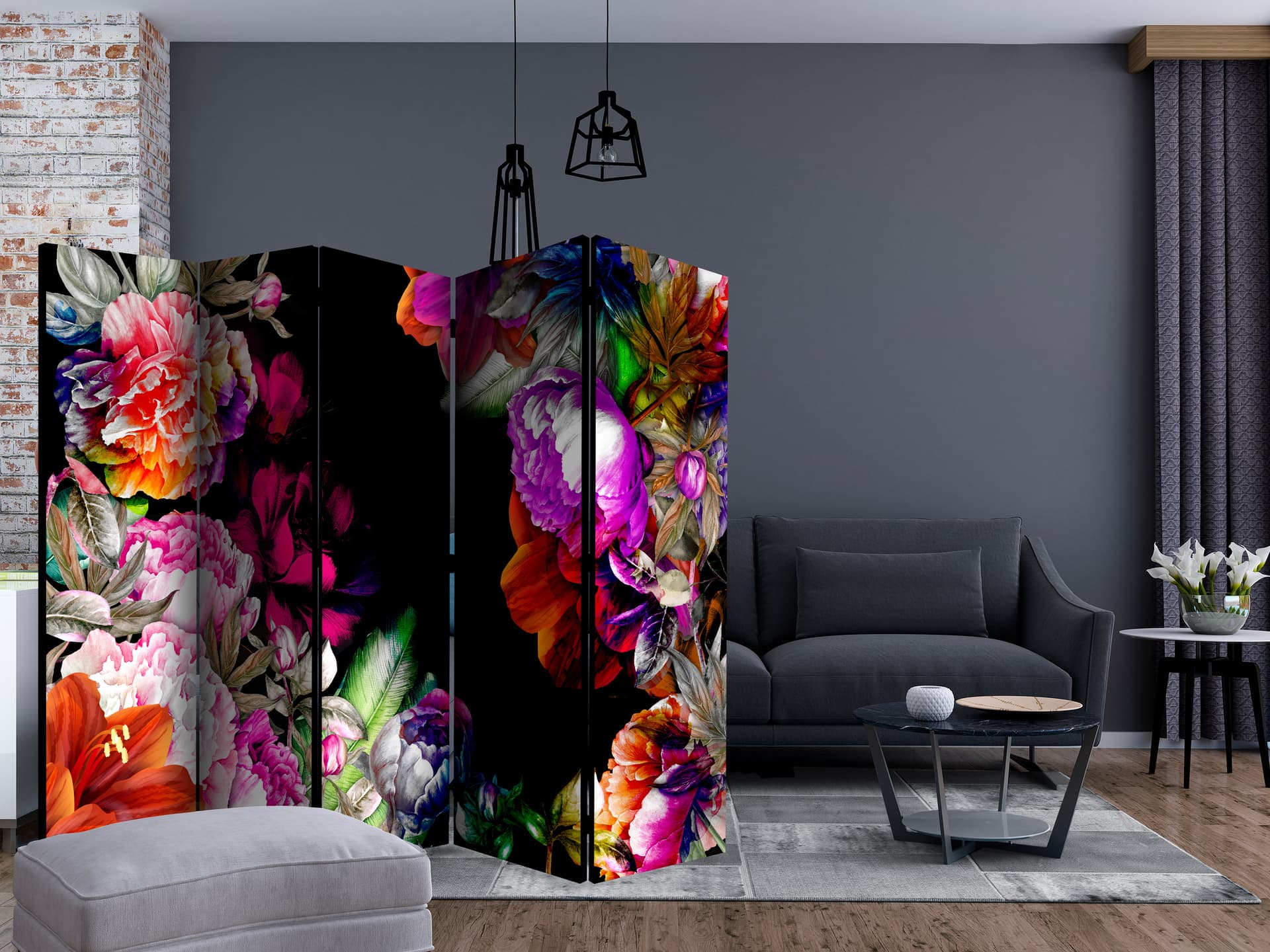 

Parawan 5-częściowy - Ciepłe tony lata II [Room Dividers] (rozmiar 225x172)