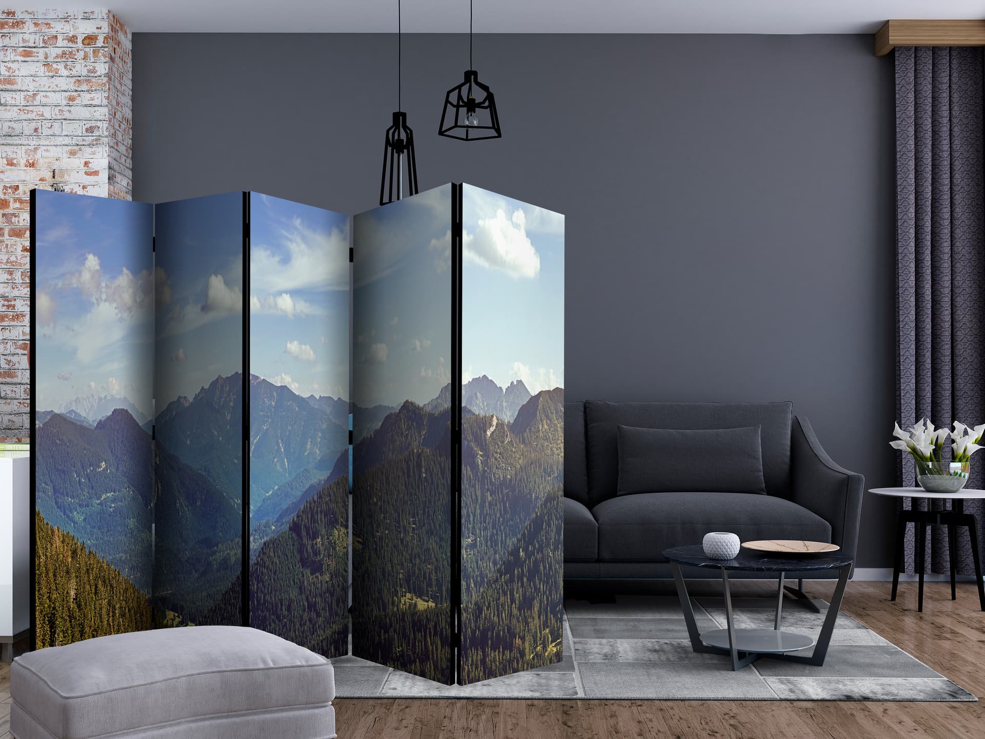 

Parawan 5-częściowy - Magia gór II [Room Dividers] (rozmiar 225x172)