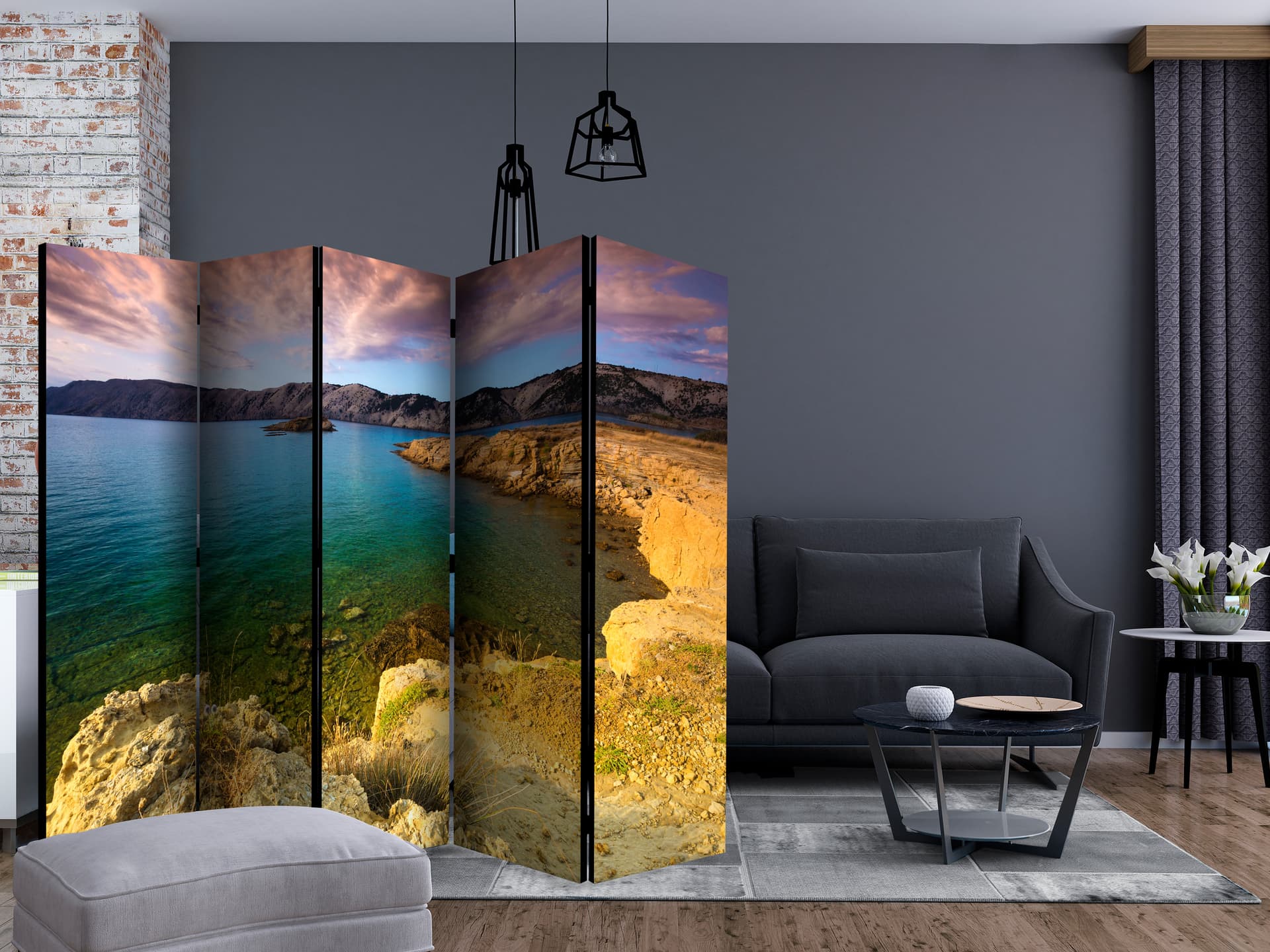 

Parawan 5-częściowy - Lopar - wyspa Rab (Chorwacja) II [Room Dividers] (rozmiar 225x172)