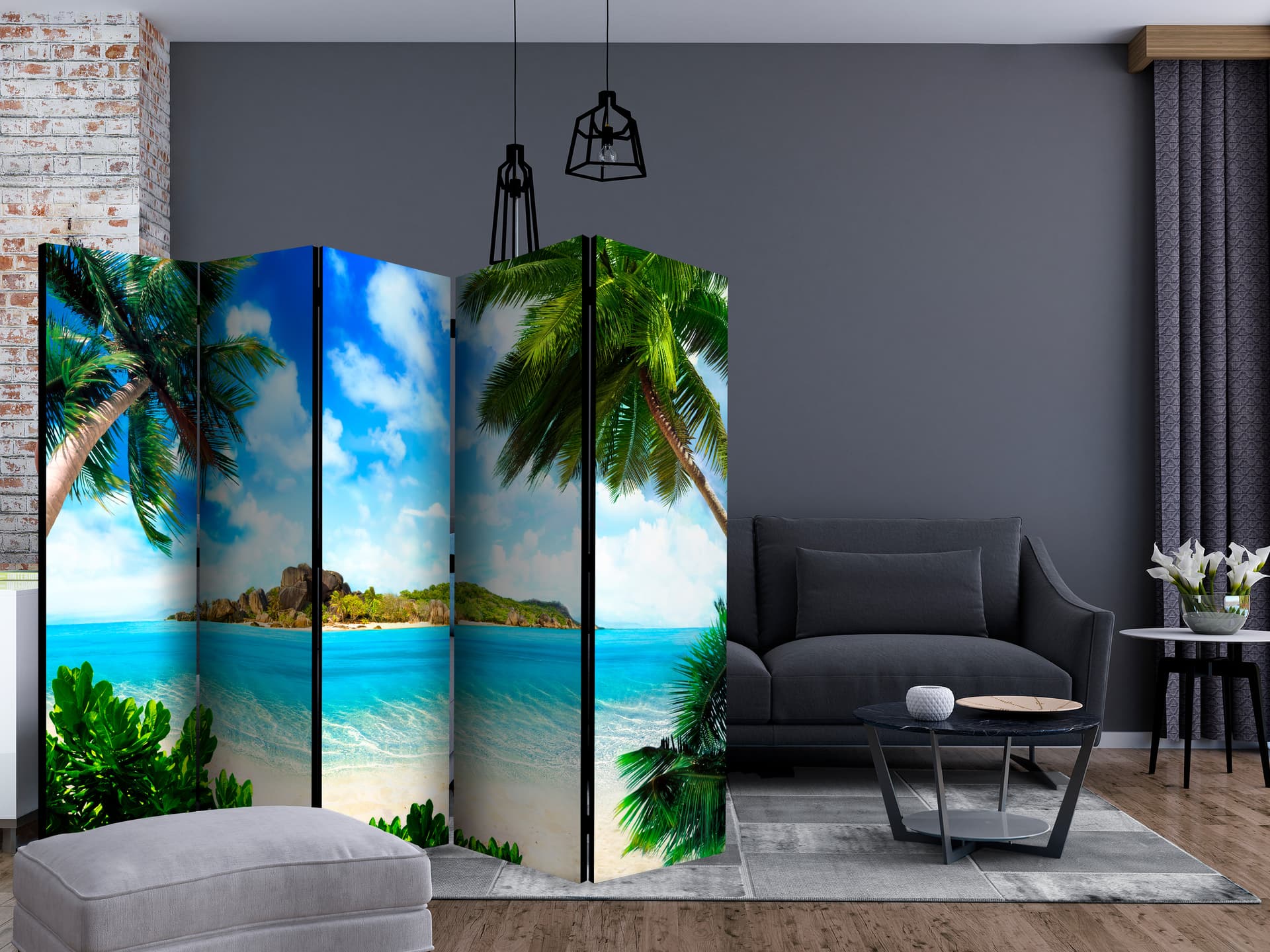 

Parawan 5-częściowy - Cudowne wybrzeże II [Room Dividers] (rozmiar 225x172)