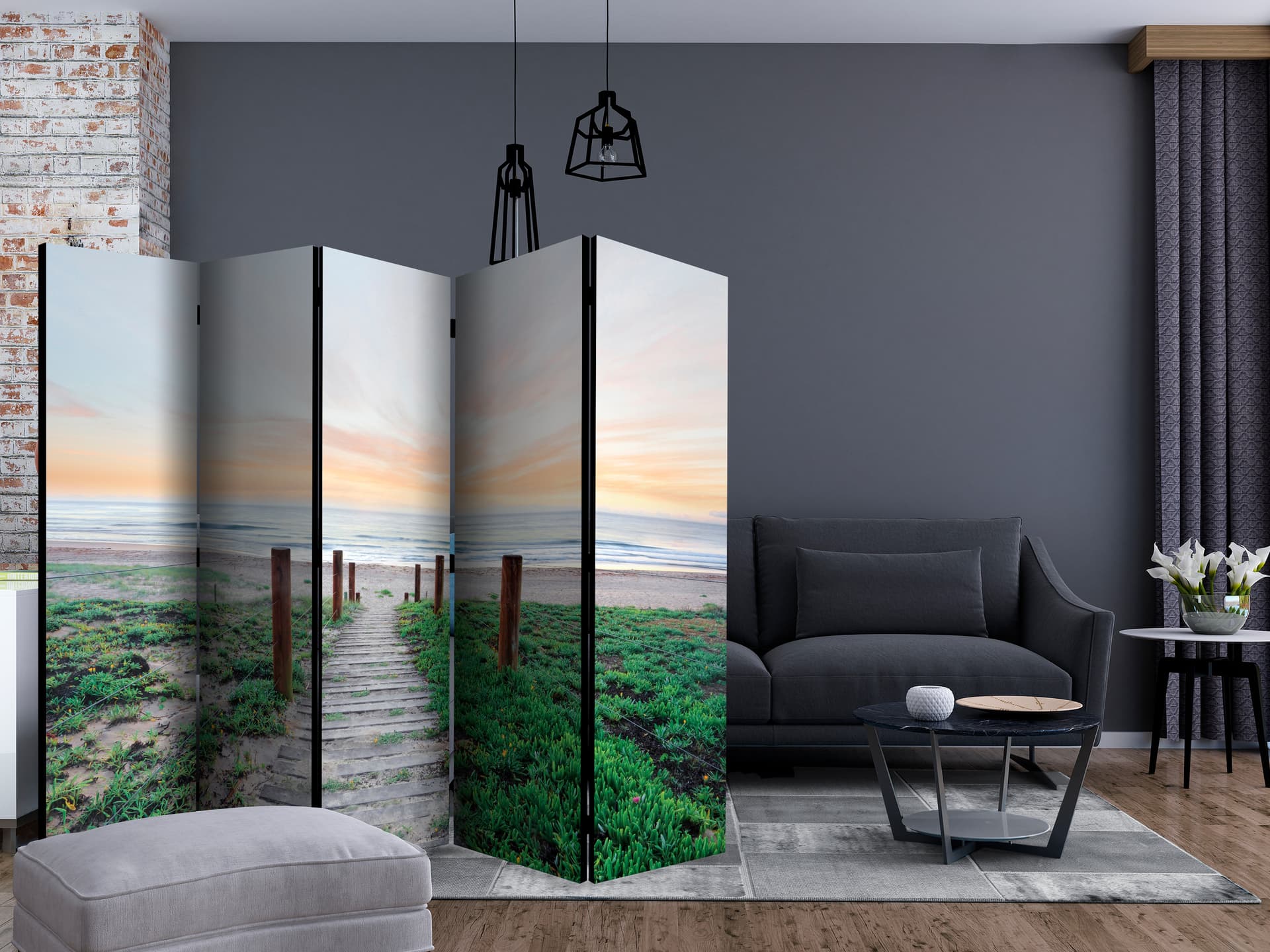 

Parawan 5-częściowy - Pośród traw II [Room Dividers] (rozmiar 225x172)