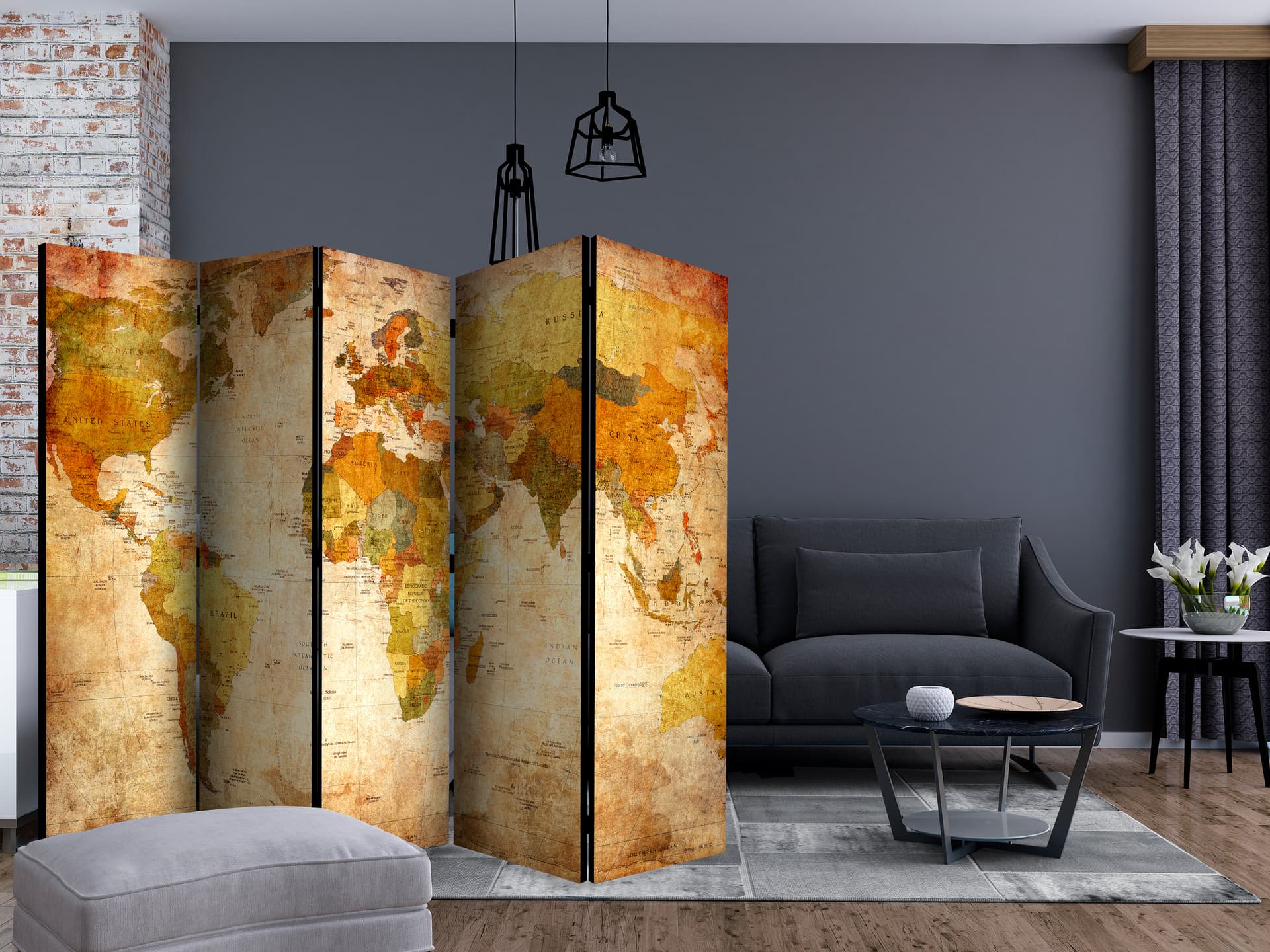 

Parawan 5-częściowy - W całej okazałości II [Room Dividers] (rozmiar 225x172)
