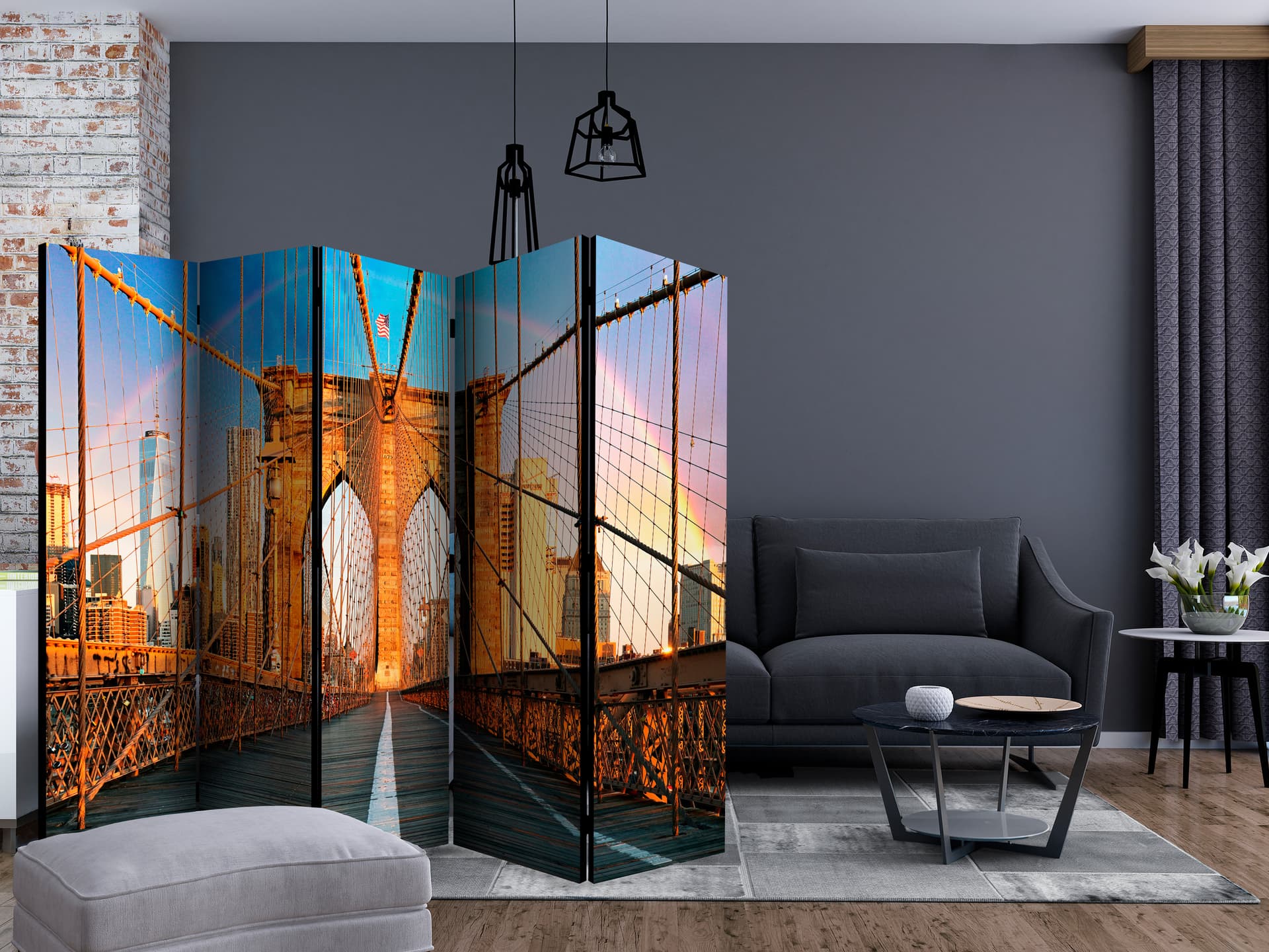 

Parawan 5-częściowy - Most szczęścia II [Room Dividers] (rozmiar 225x172)