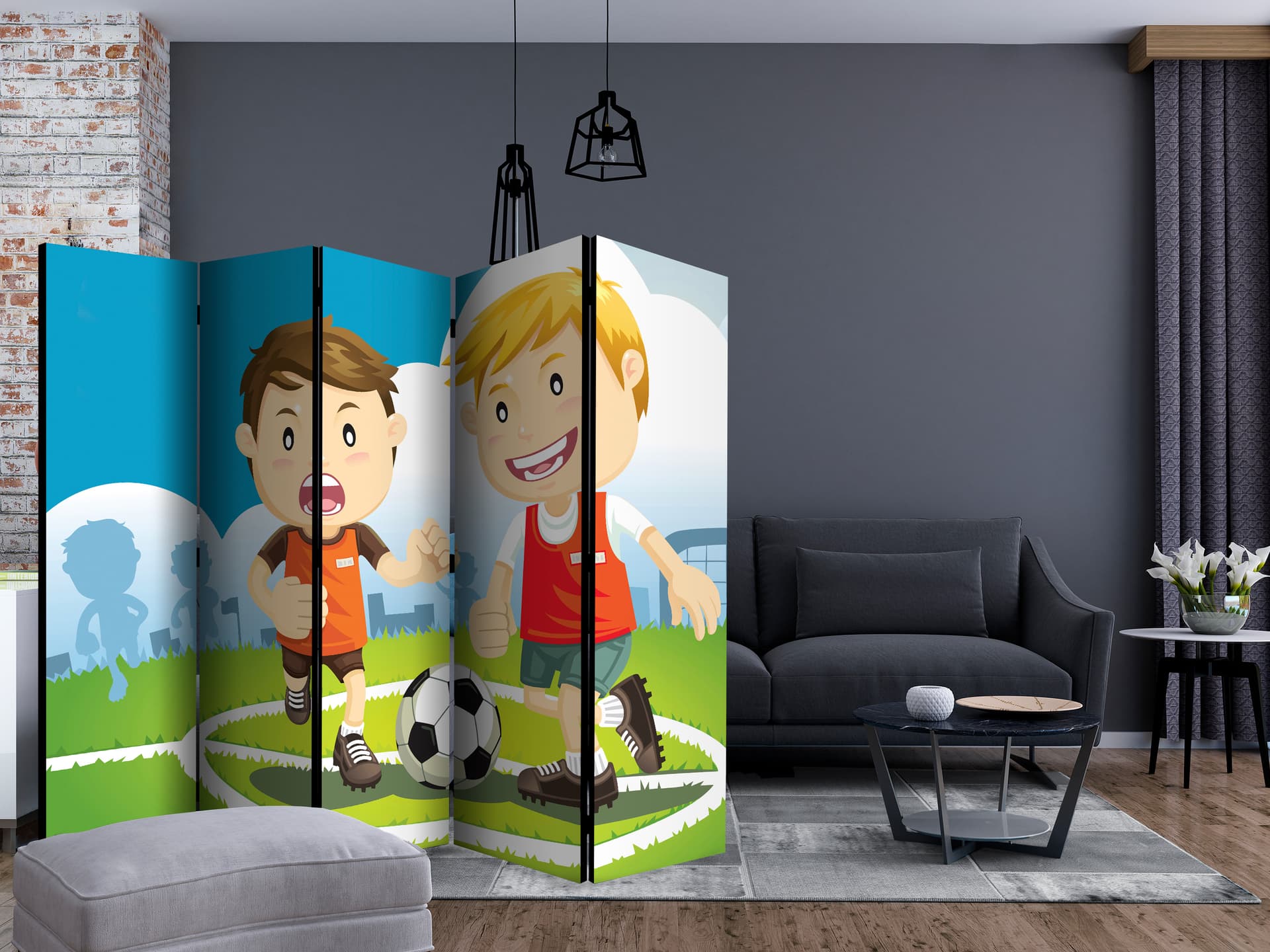 

Parawan 5-częściowy - Boisko II [Room Dividers] (rozmiar 225x172)
