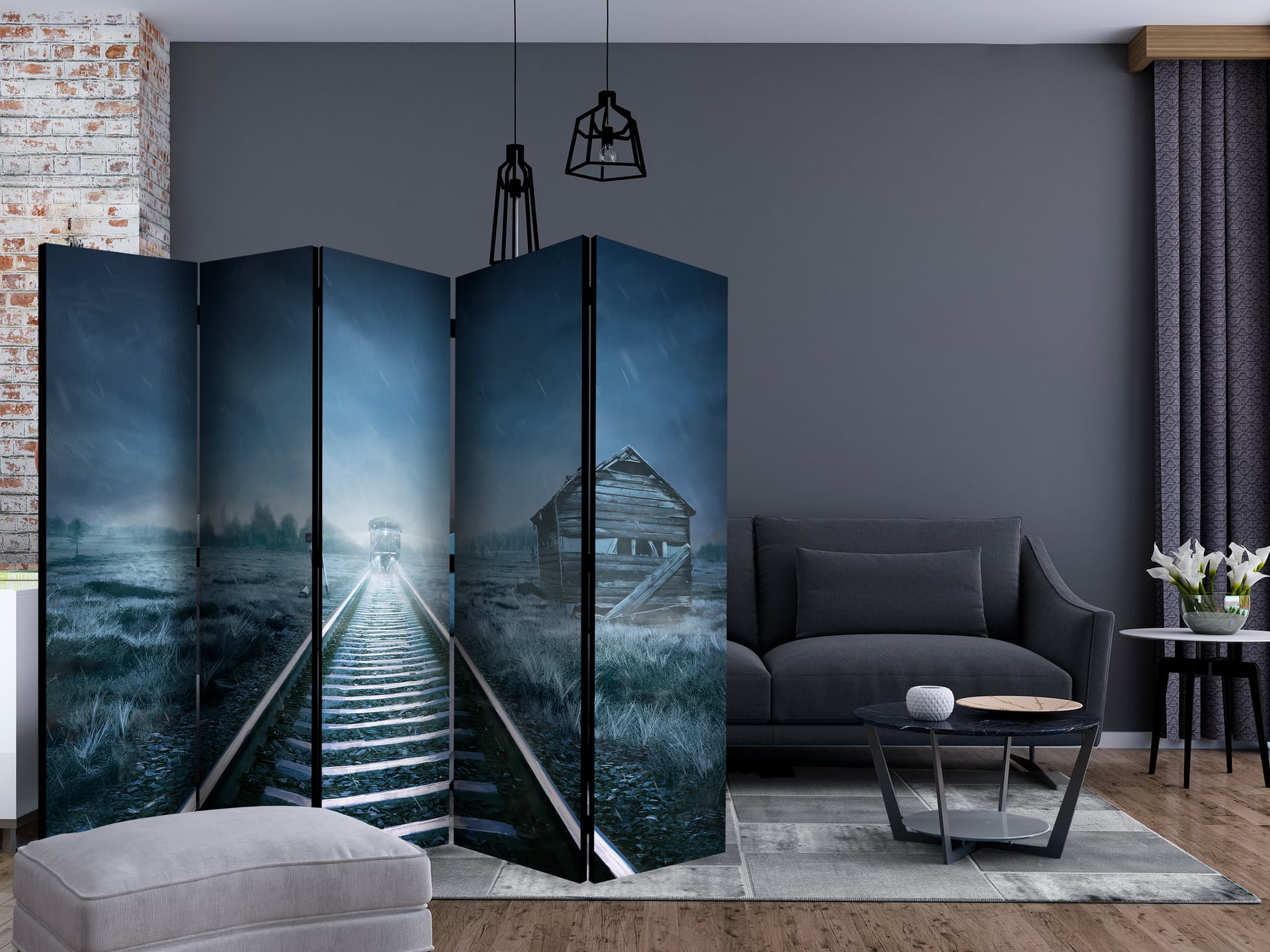 

Parawan 5-częściowy - Pociąg widmo II [Room Dividers] (rozmiar 225x172)