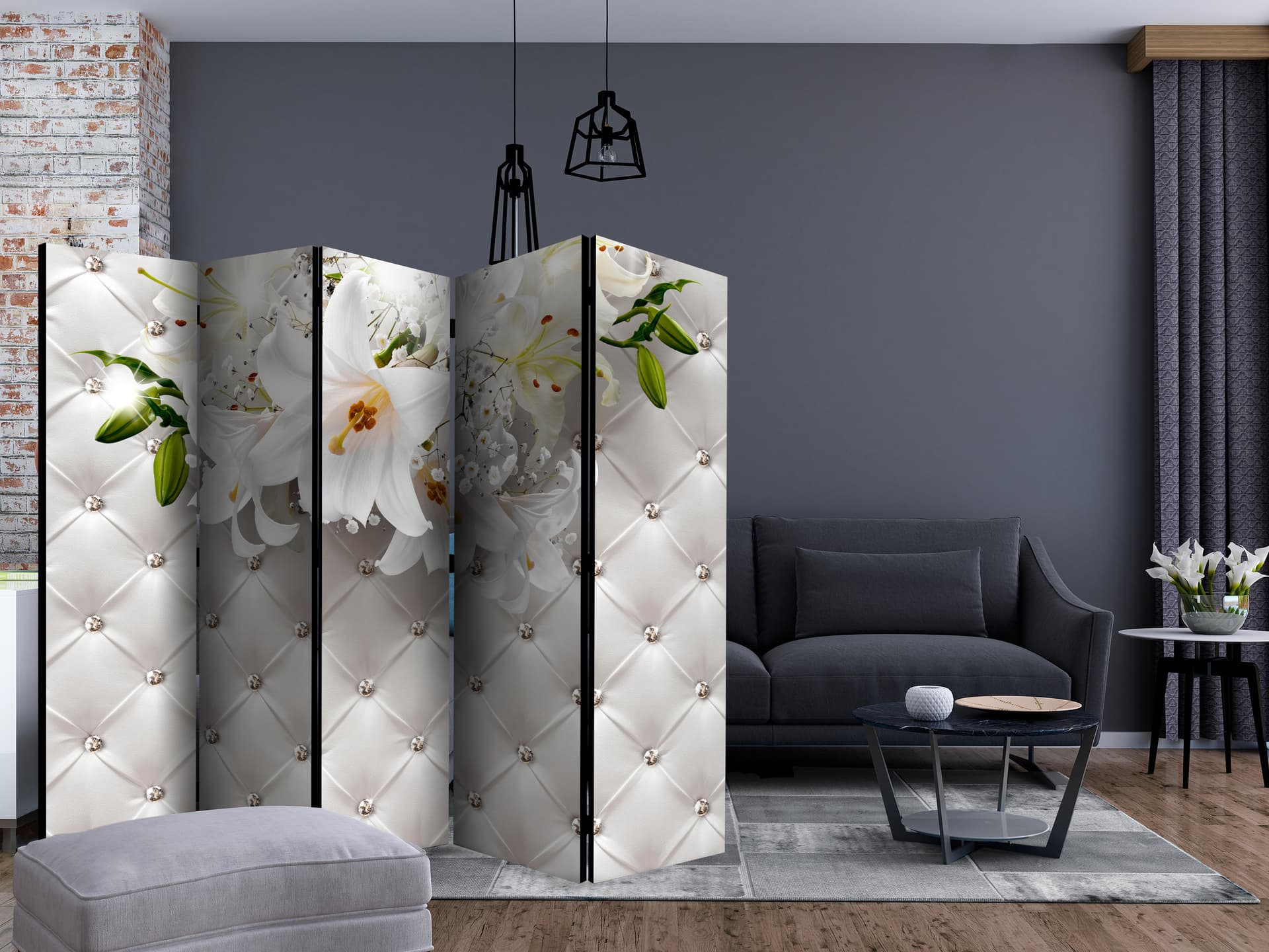 

Parawan 5-częściowy - Księżniczka elegancji II [Room Dividers] (rozmiar 225x172)