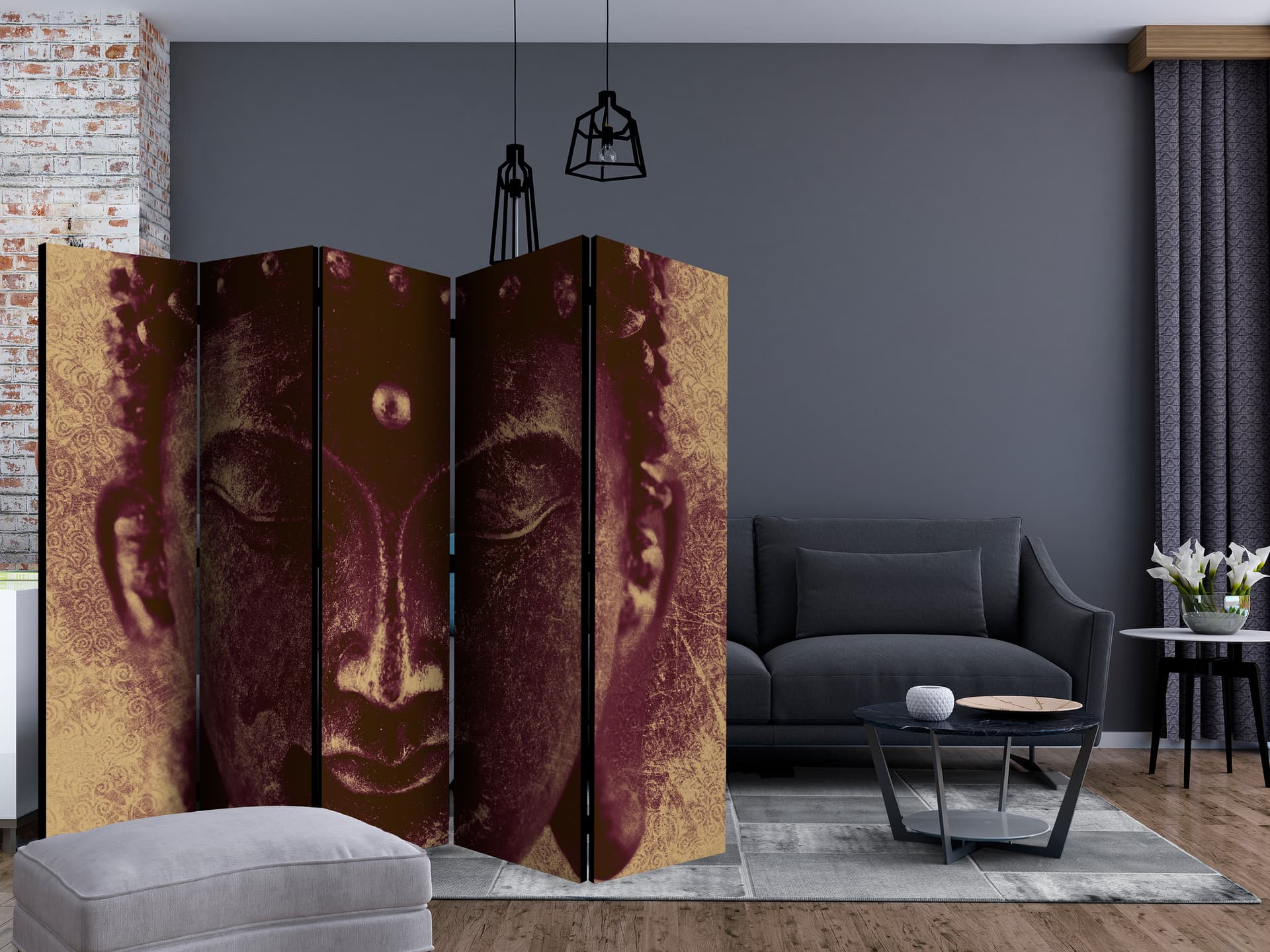 

Parawan 5-częściowy - Mądry Budda II [Room Dividers] (rozmiar 225x172)