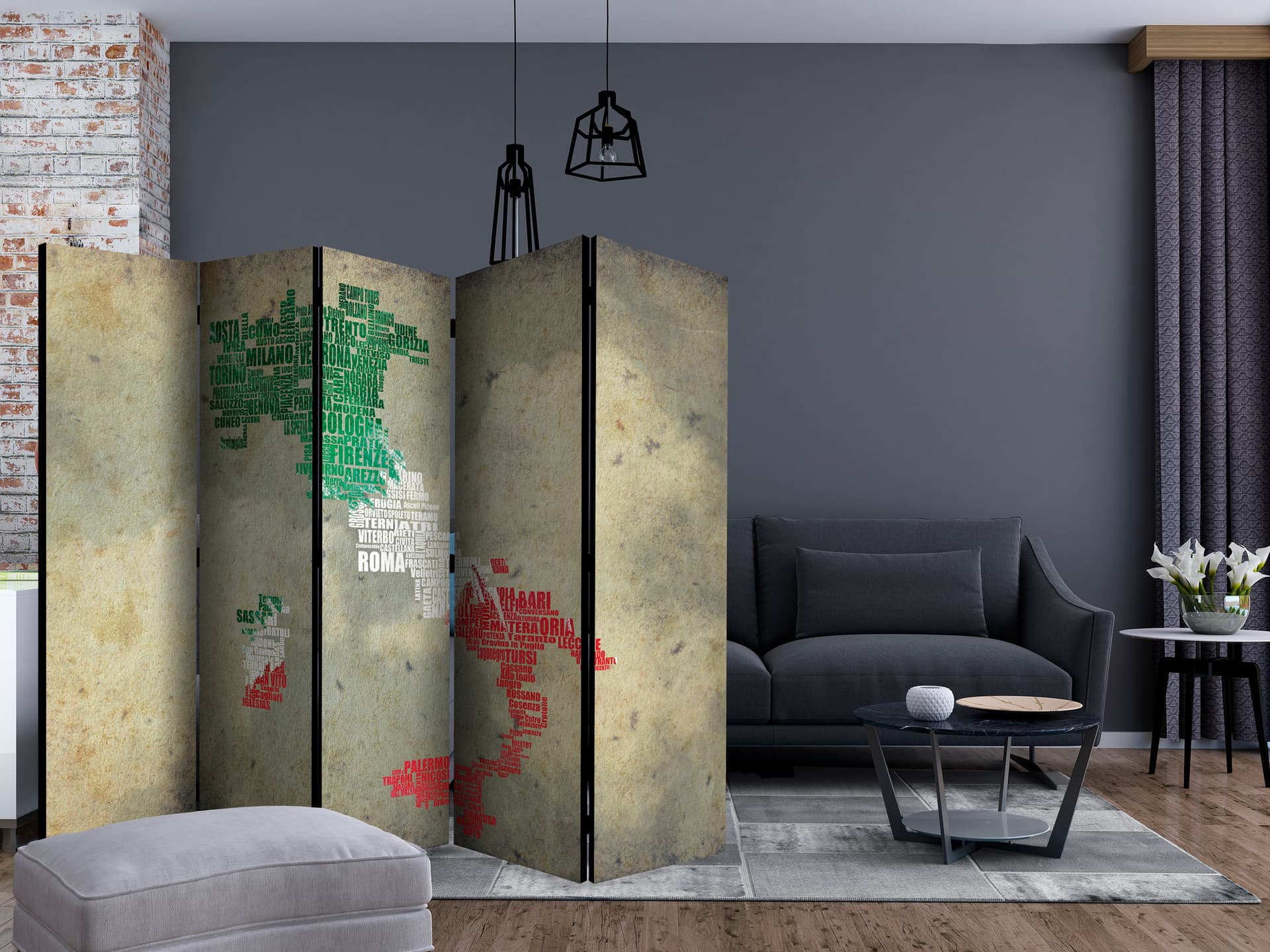 

Parawan 5-częściowy - Viva Roma! II [Room Dividers] (rozmiar 225x172)